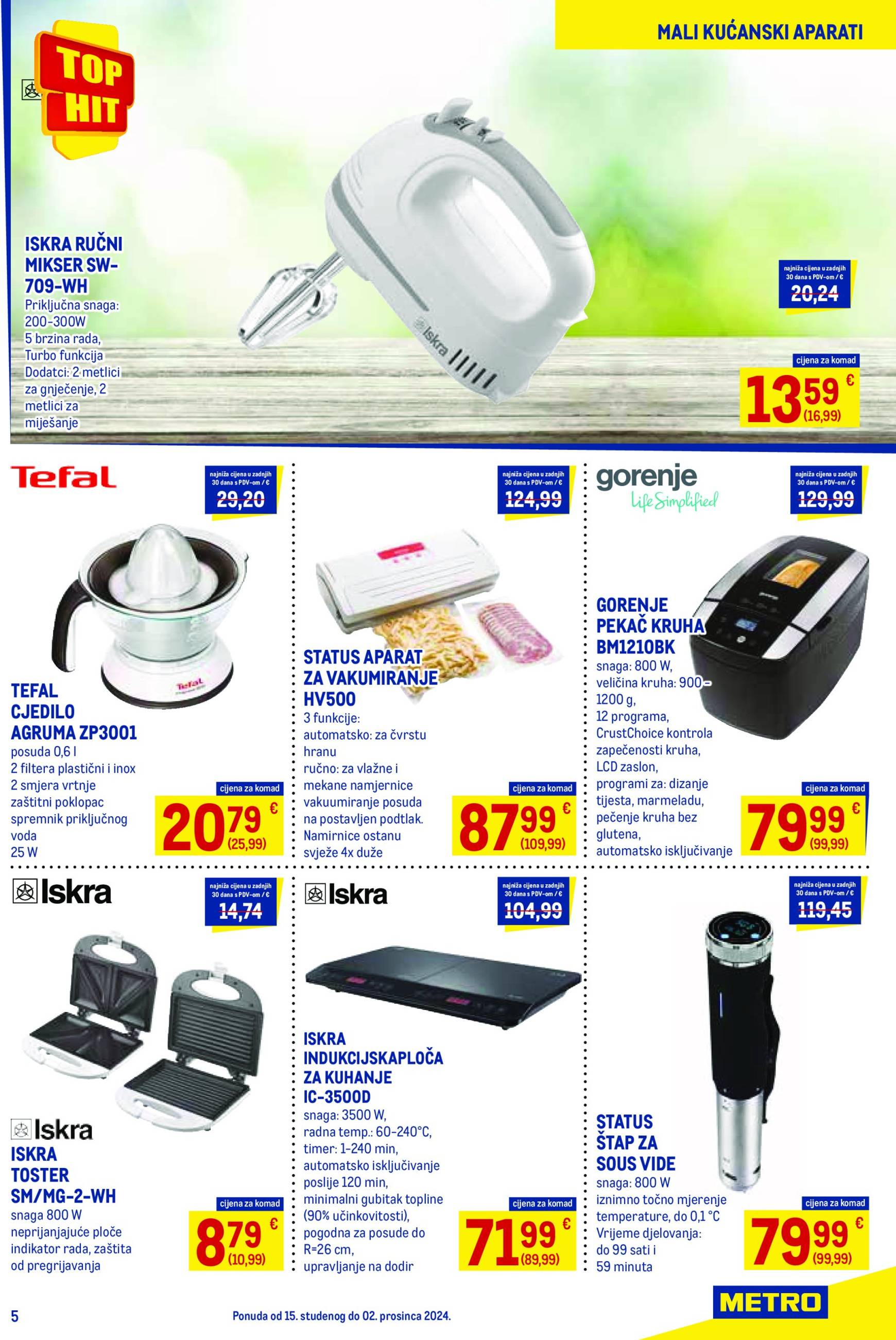 metro - Metro - Neprehrana katalog vrijedi od 15.11. do 02.12. - page: 5