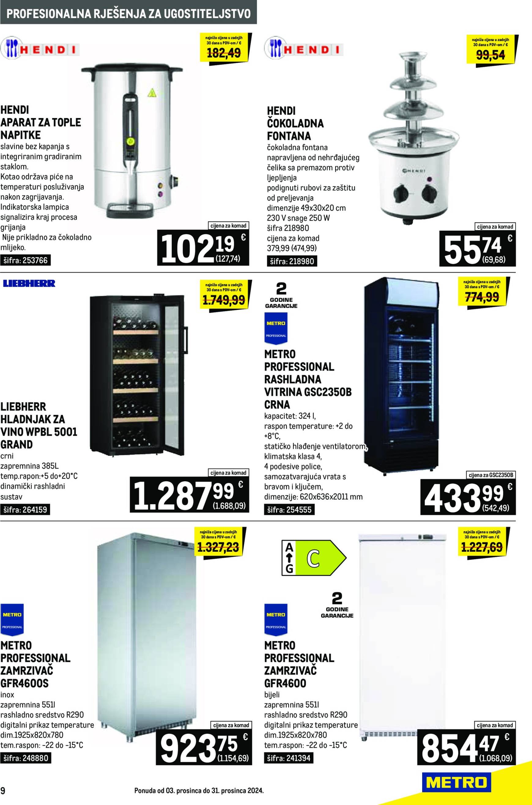 metro - Metro - Gastro katalog vrijedi od 03.12. do 31.12. - page: 9