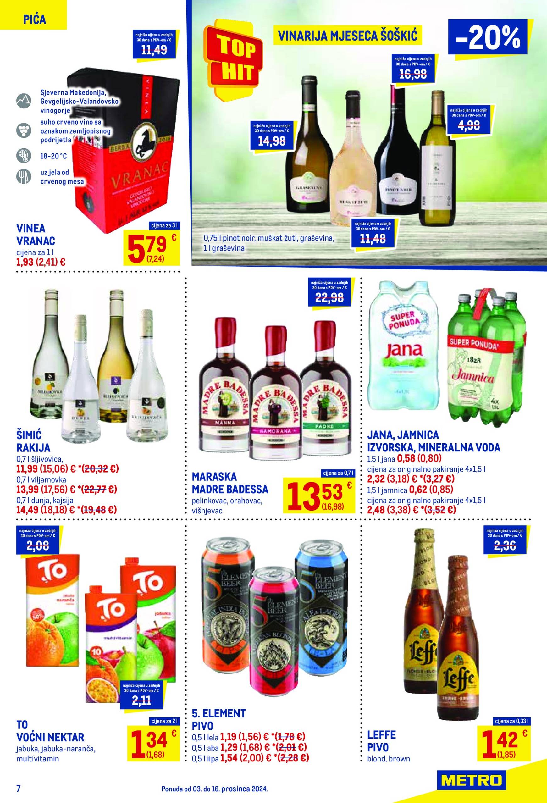 metro - Metro - Prehrana katalog vrijedi od 03.12. do 16.12. - page: 7