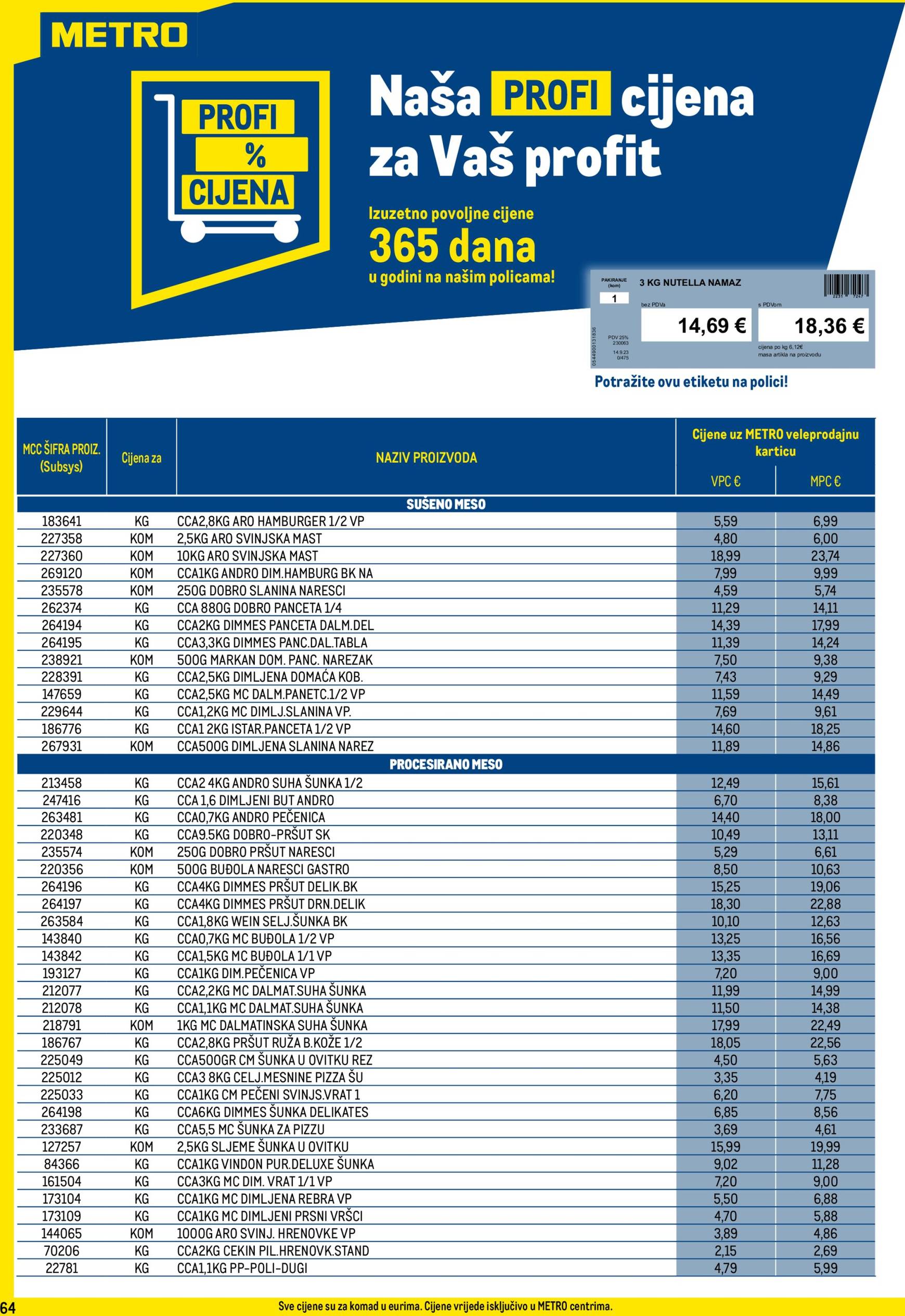 metro - Metro - Profi cijena katalog vrijedi od 03.12. do 31.12. - page: 64