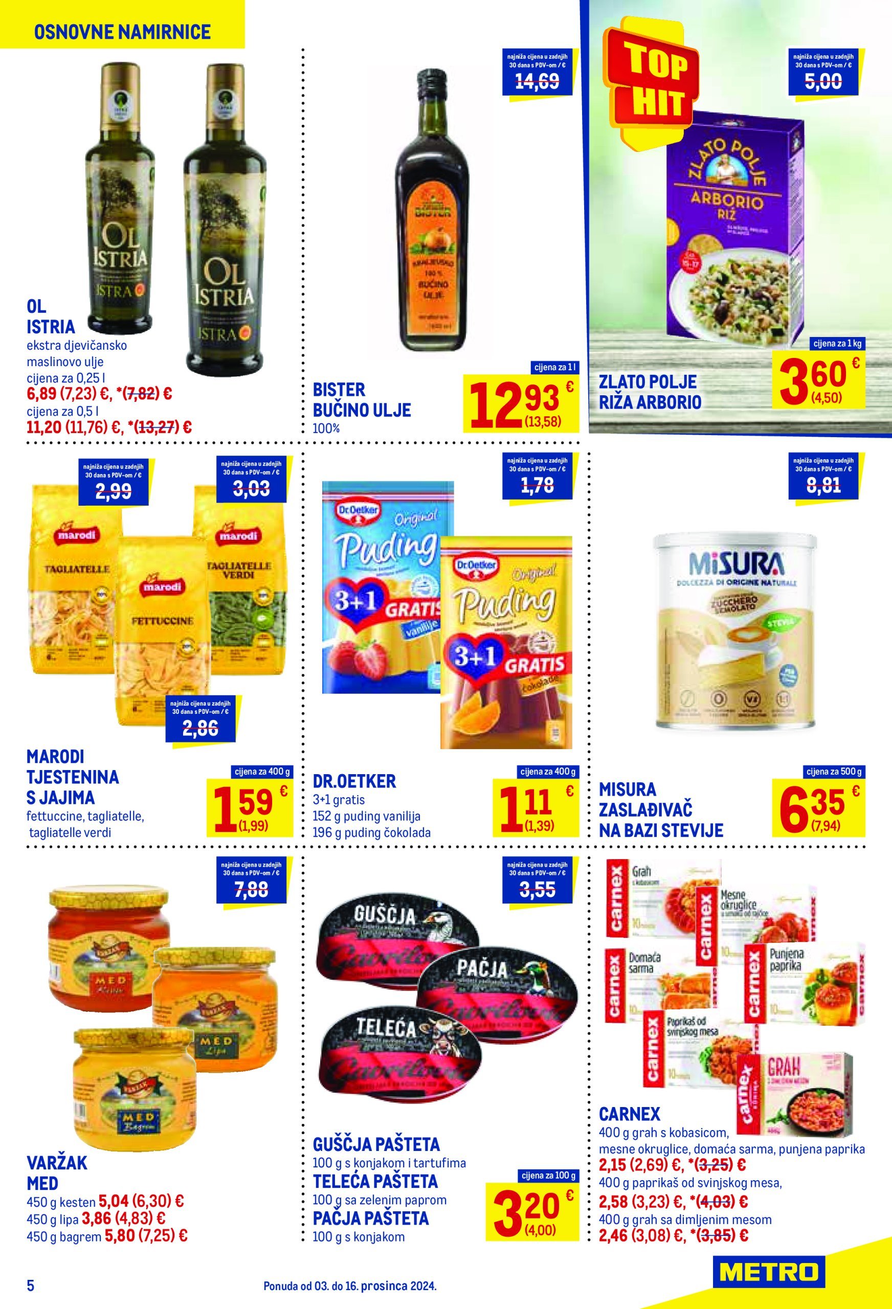 metro - Metro - Prehrana katalog vrijedi od 17.12. do 31.12. - page: 5