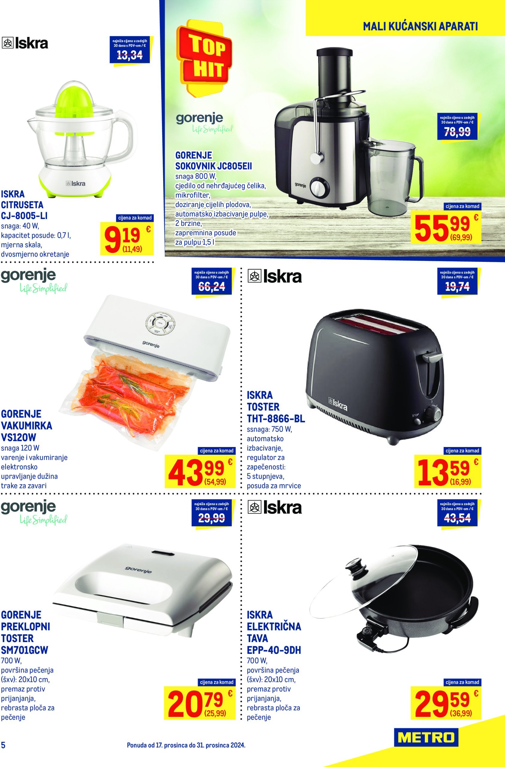 metro - Metro - Neprehrana katalog vrijedi od 17.12. do 31.12. - page: 5