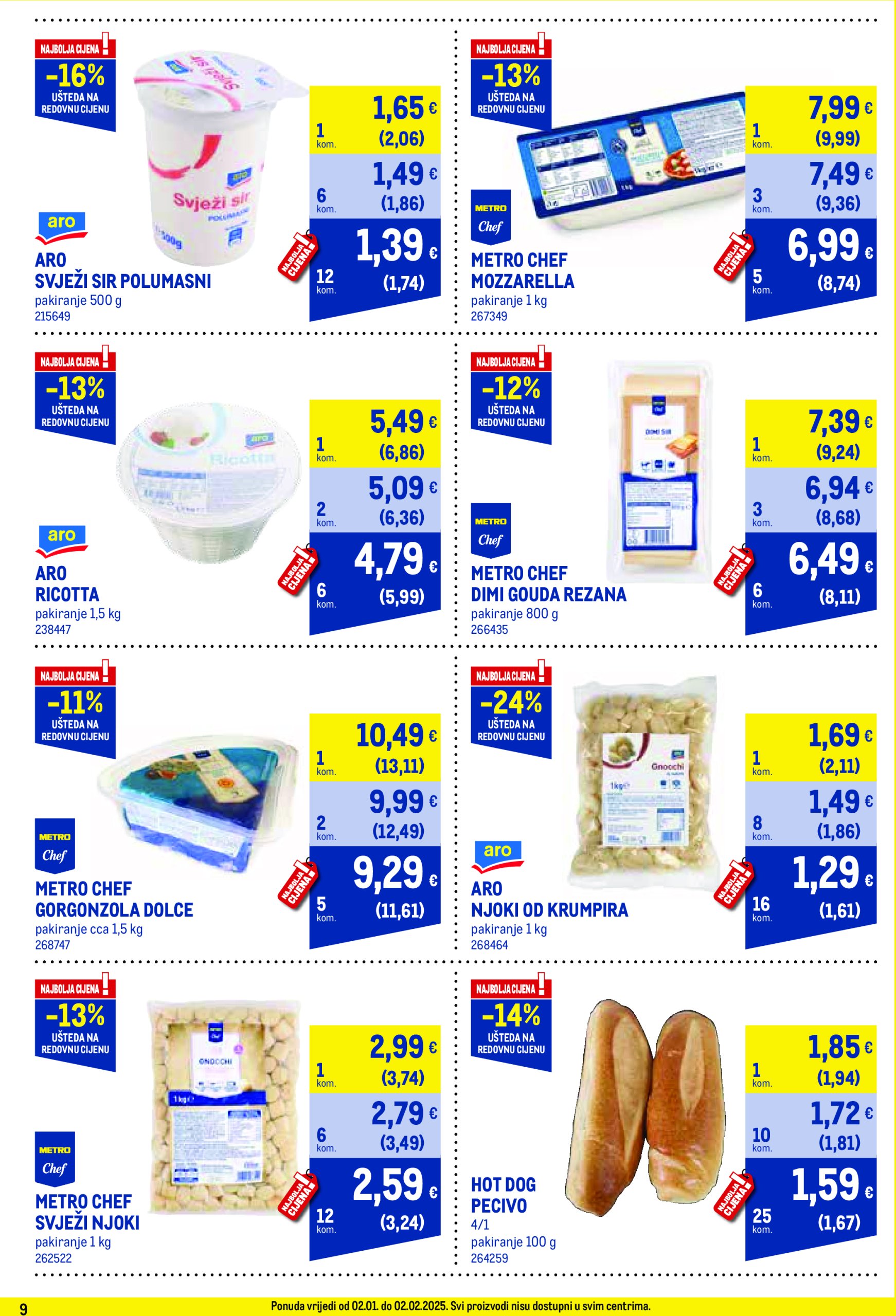 metro - Metro - Profi cijena katalog vrijedi od 02.01. do 02.02. - page: 9