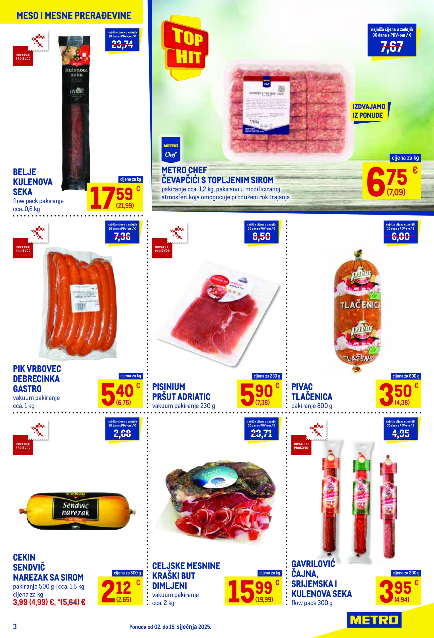 metro - Metro - Prehrana katalog vrijedi od 02.01. do 15.01. - page: 3