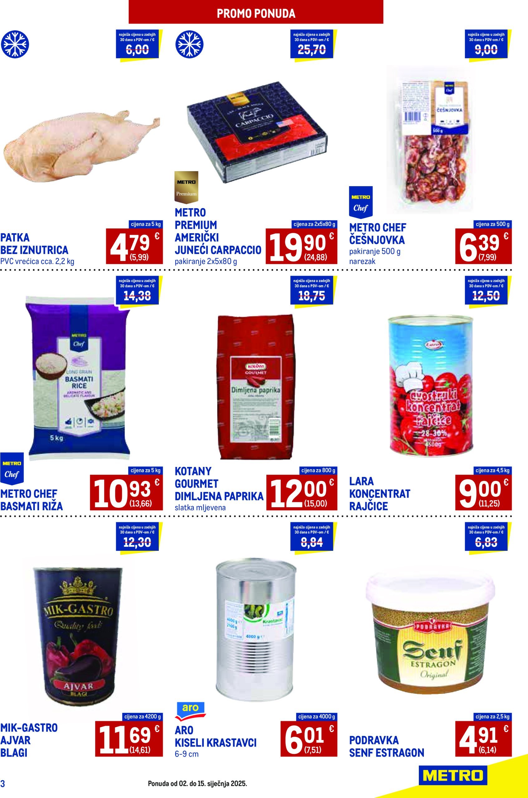 metro - Metro - Promotivna ponuda za ugostitelje katalog vrijedi od 02.01. do 15.01. - page: 3