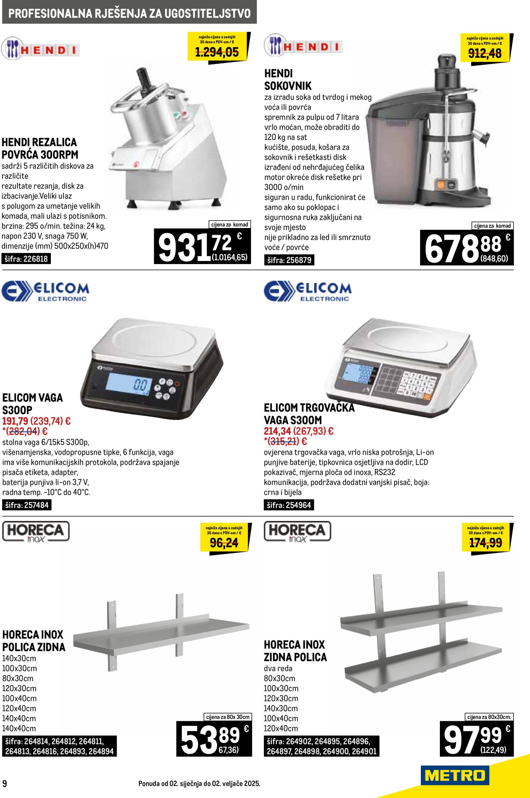 metro - Metro - Gastro katalog vrijedi od 02.01. do 02.02. - page: 9