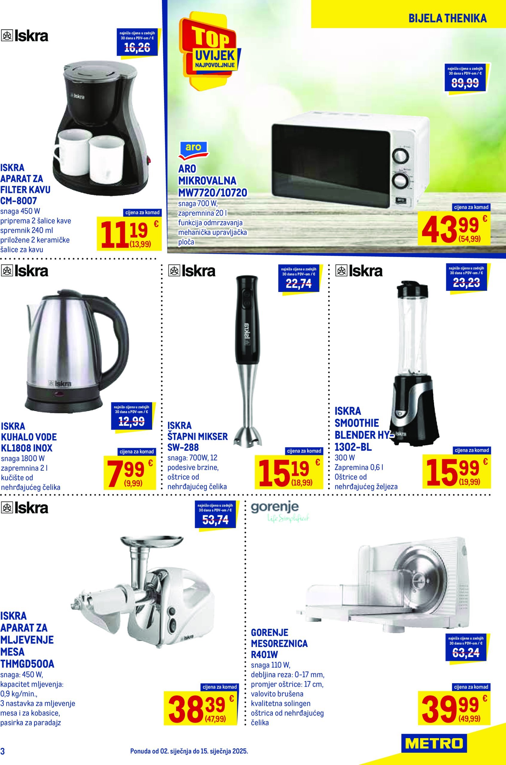 metro - Metro - Neprehrana katalog vrijedi od 02.01. do 15.01. - page: 3