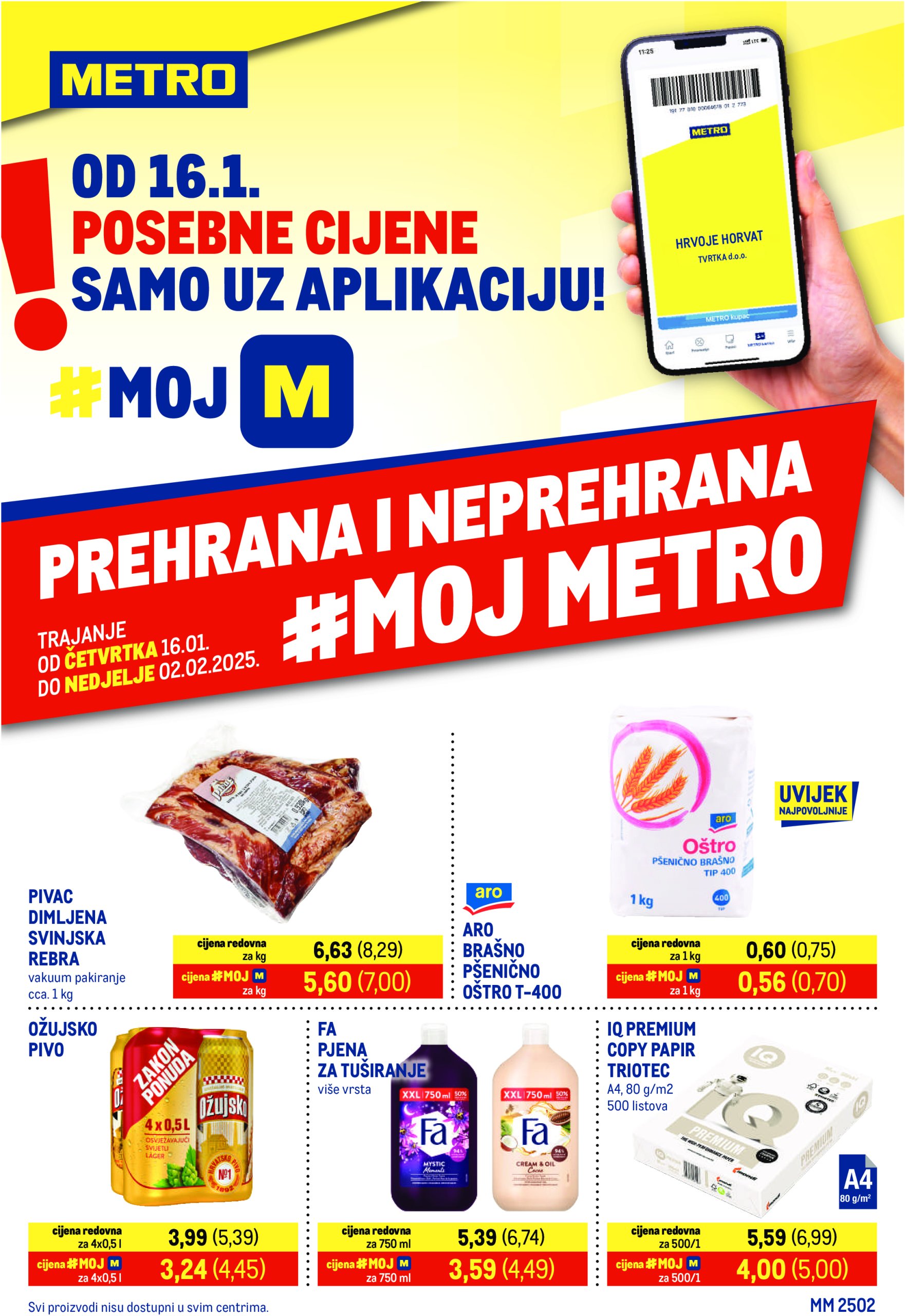 metro - Metro - Prehrana i neprehrana Zagreb katalog vrijedi od 16.01. do 02.02.