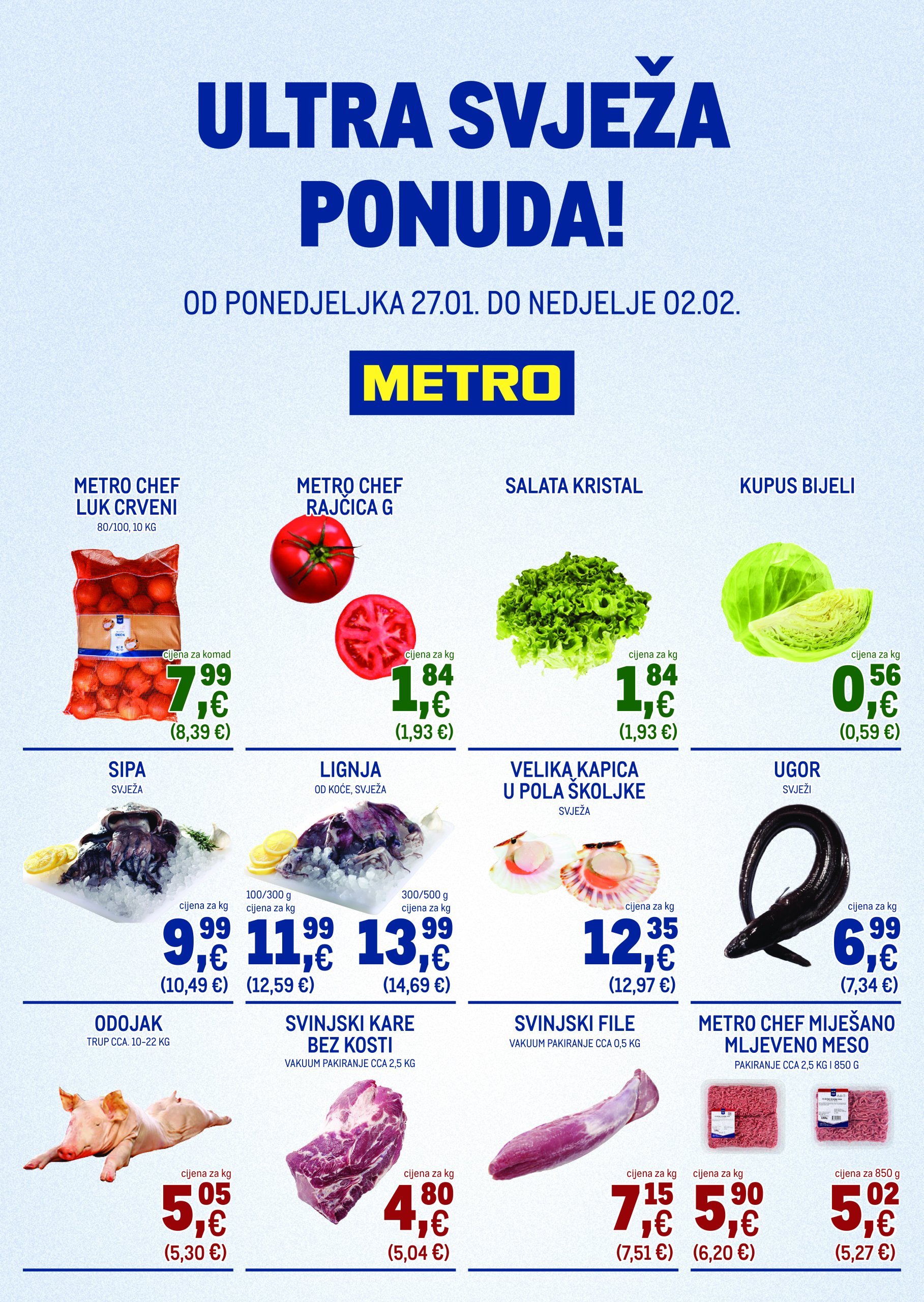 metro - Metro - Ultra svježa ponuda katalog vrijedi od 27.01. do 02.02.