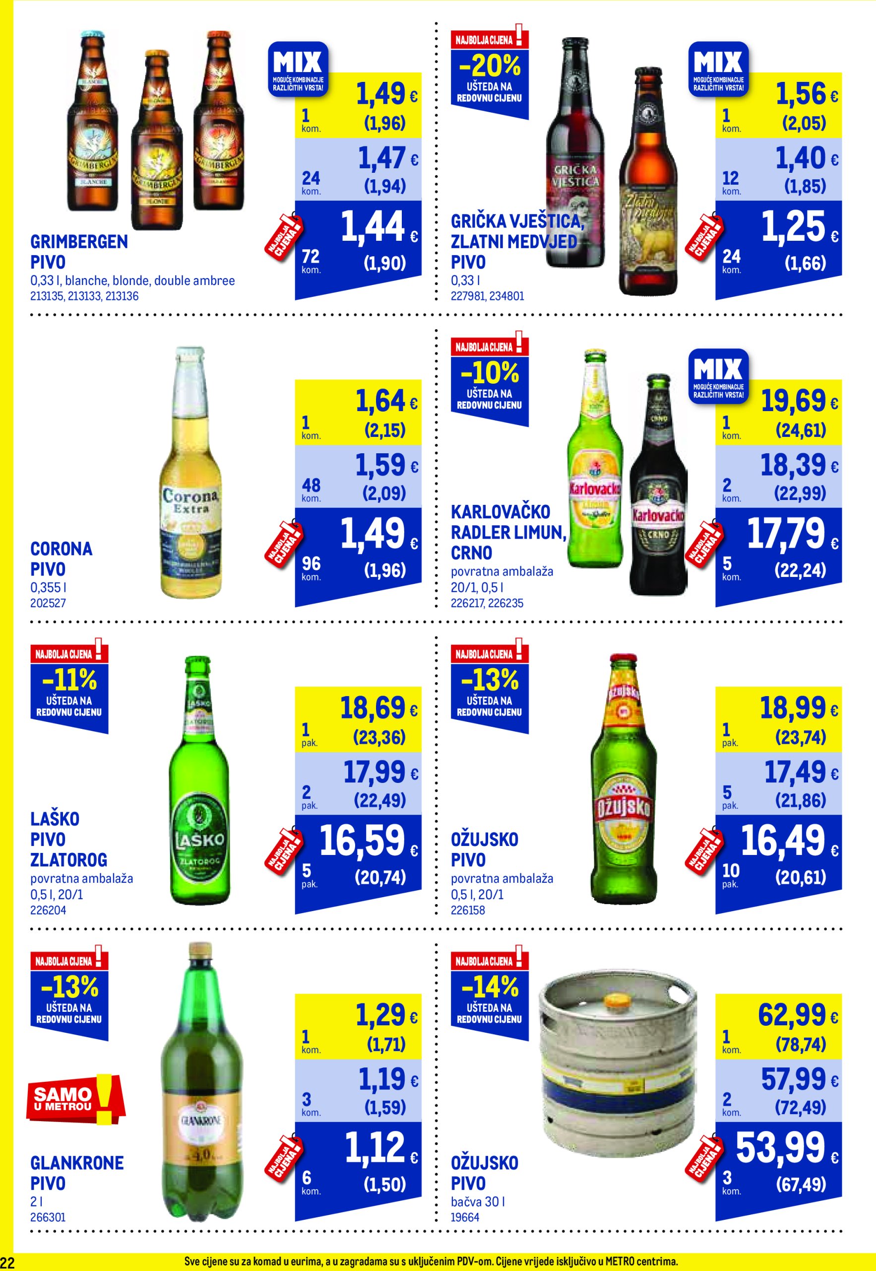 metro - Metro - Profi cijena katalog vrijedi od 02.05. do 01.06. - page: 22 metro - Metro - Profi cijena katalog vrijedi od 02.05. do 01.06. - page: 22