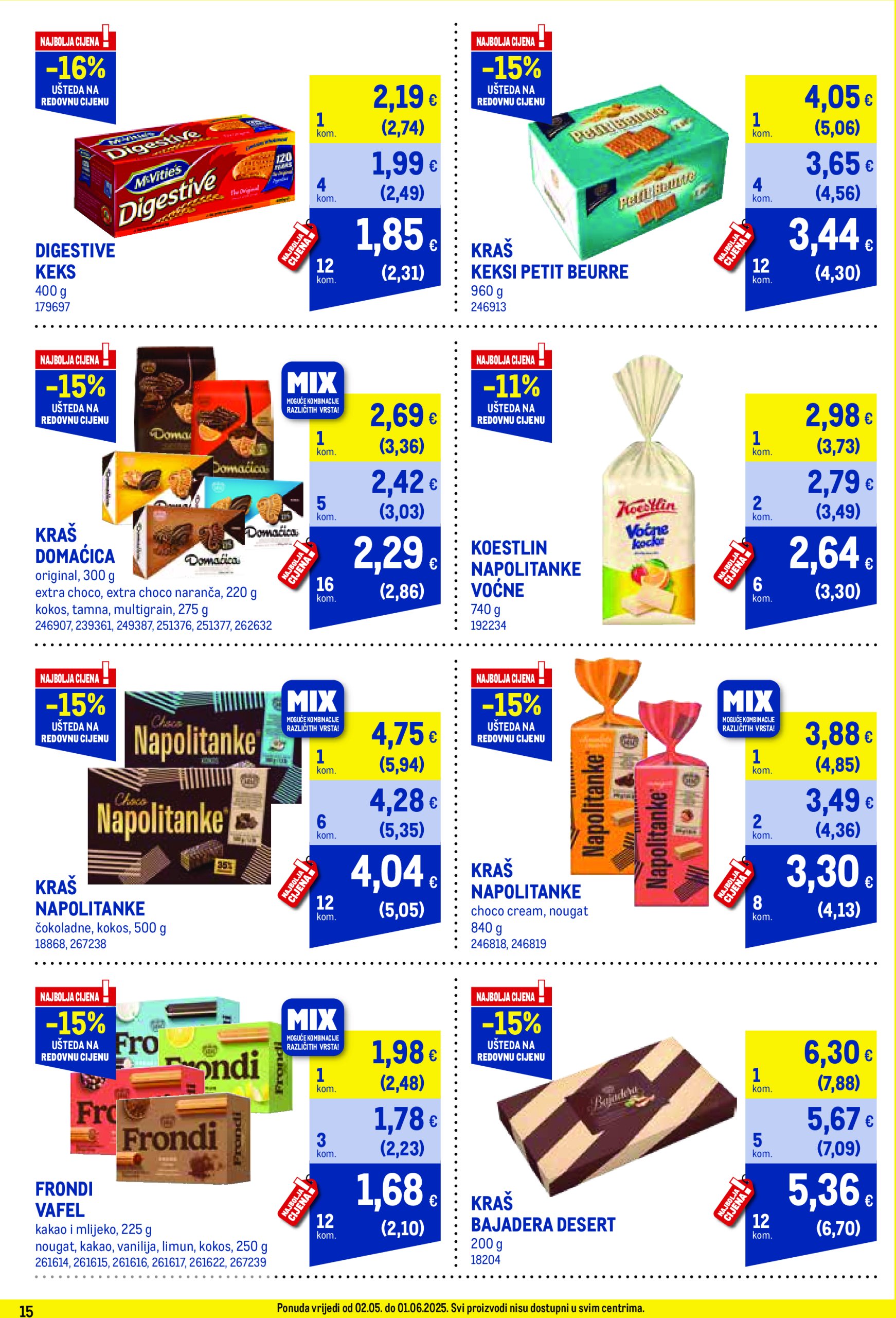 metro - Metro - Profi cijena katalog vrijedi od 02.05. do 01.06. - page: 15 metro - Metro - Profi cijena katalog vrijedi od 02.05. do 01.06. - page: 15