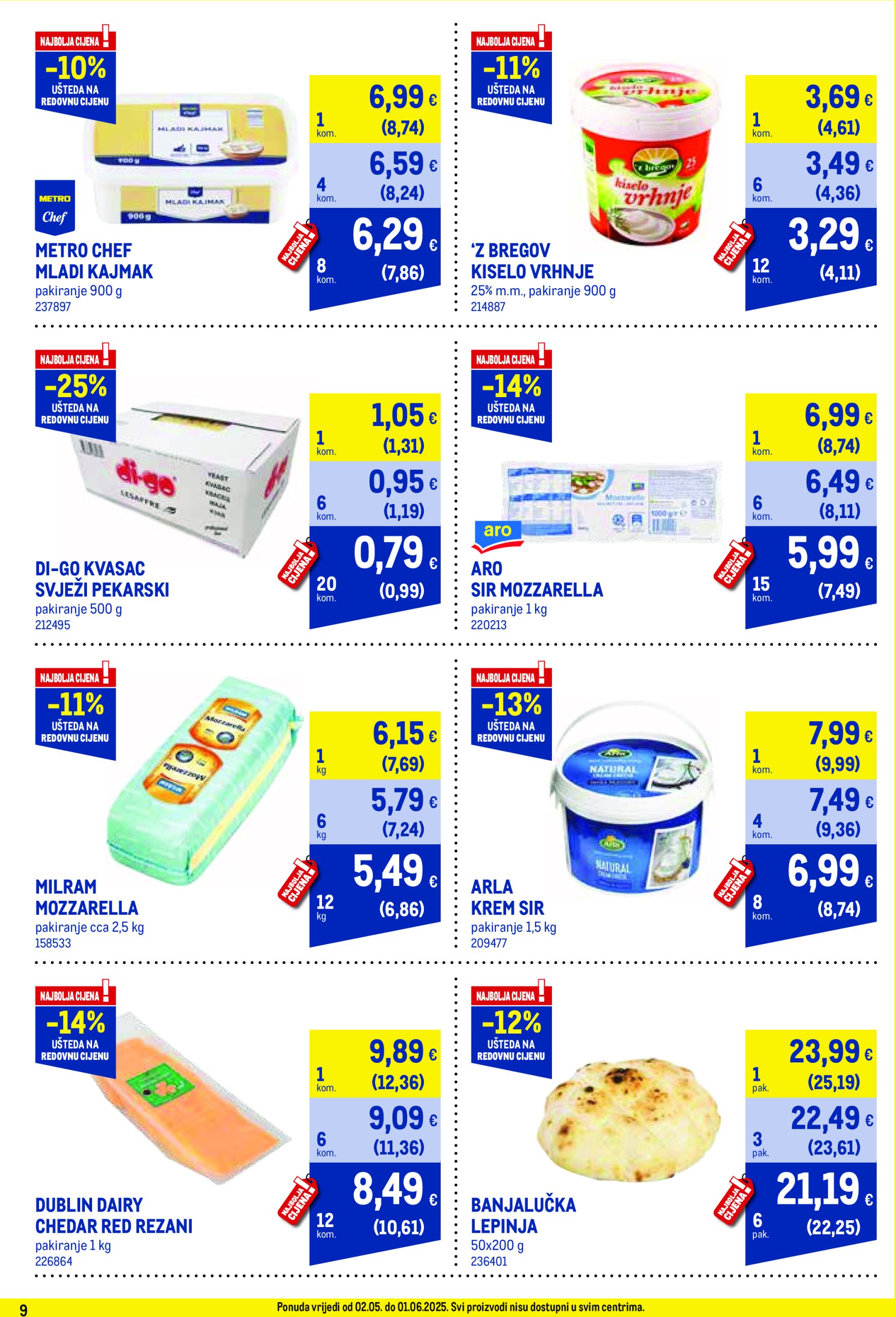 metro - Metro - Profi cijena katalog vrijedi od 02.05. do 01.06. - page: 9 metro - Metro - Profi cijena katalog vrijedi od 02.05. do 01.06. - page: 9