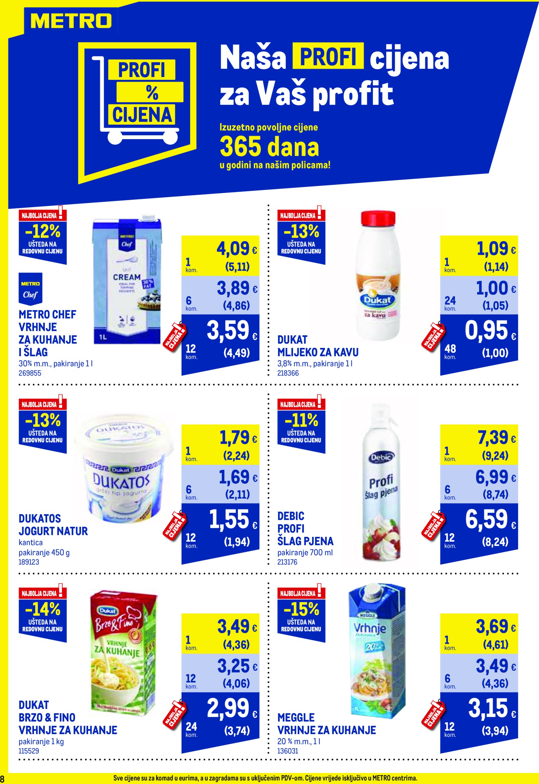 metro - Metro - Profi cijena katalog vrijedi od 02.05. do 01.06. - page: 8 metro - Metro - Profi cijena katalog vrijedi od 02.05. do 01.06. - page: 8