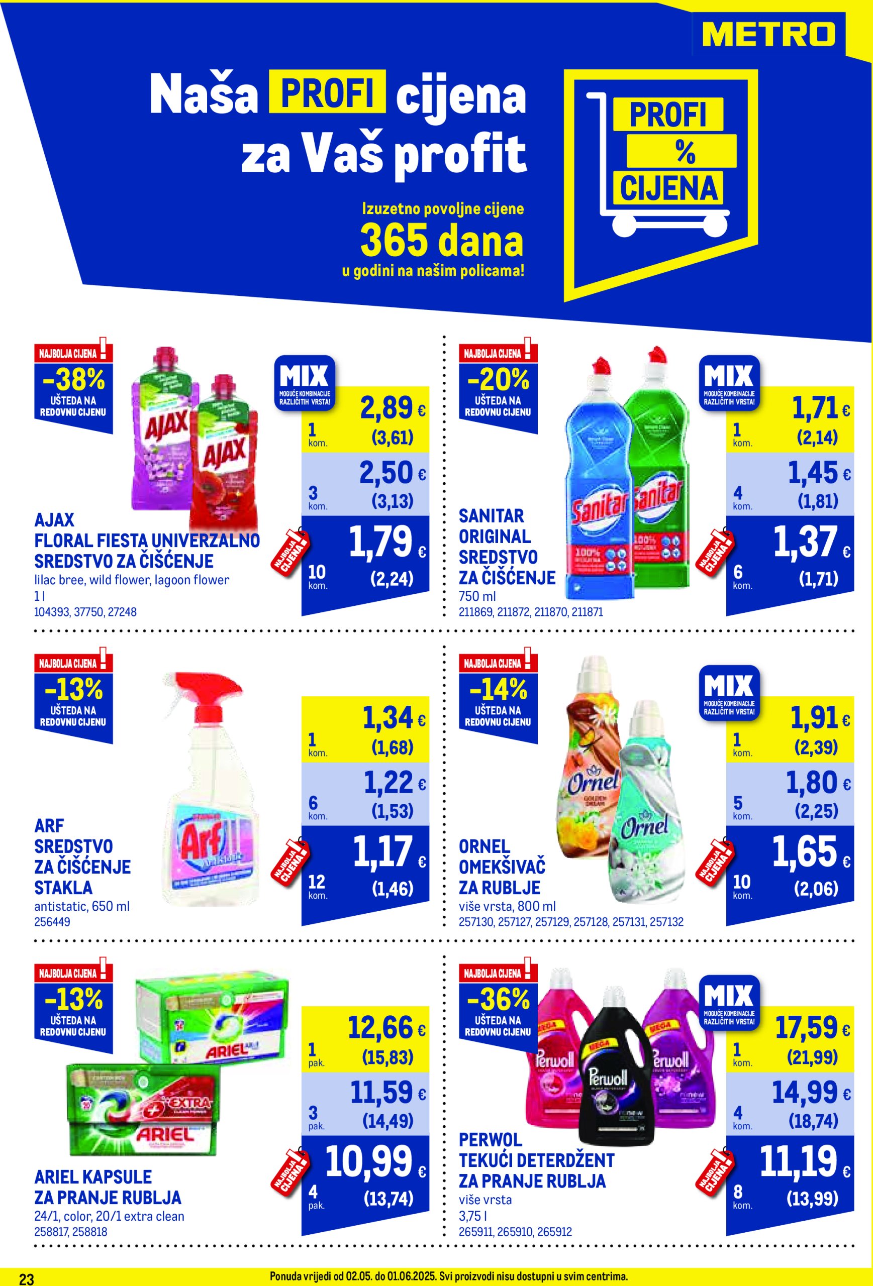 metro - Metro - Profi cijena katalog vrijedi od 02.05. do 01.06. - page: 23 metro - Metro - Profi cijena katalog vrijedi od 02.05. do 01.06. - page: 23