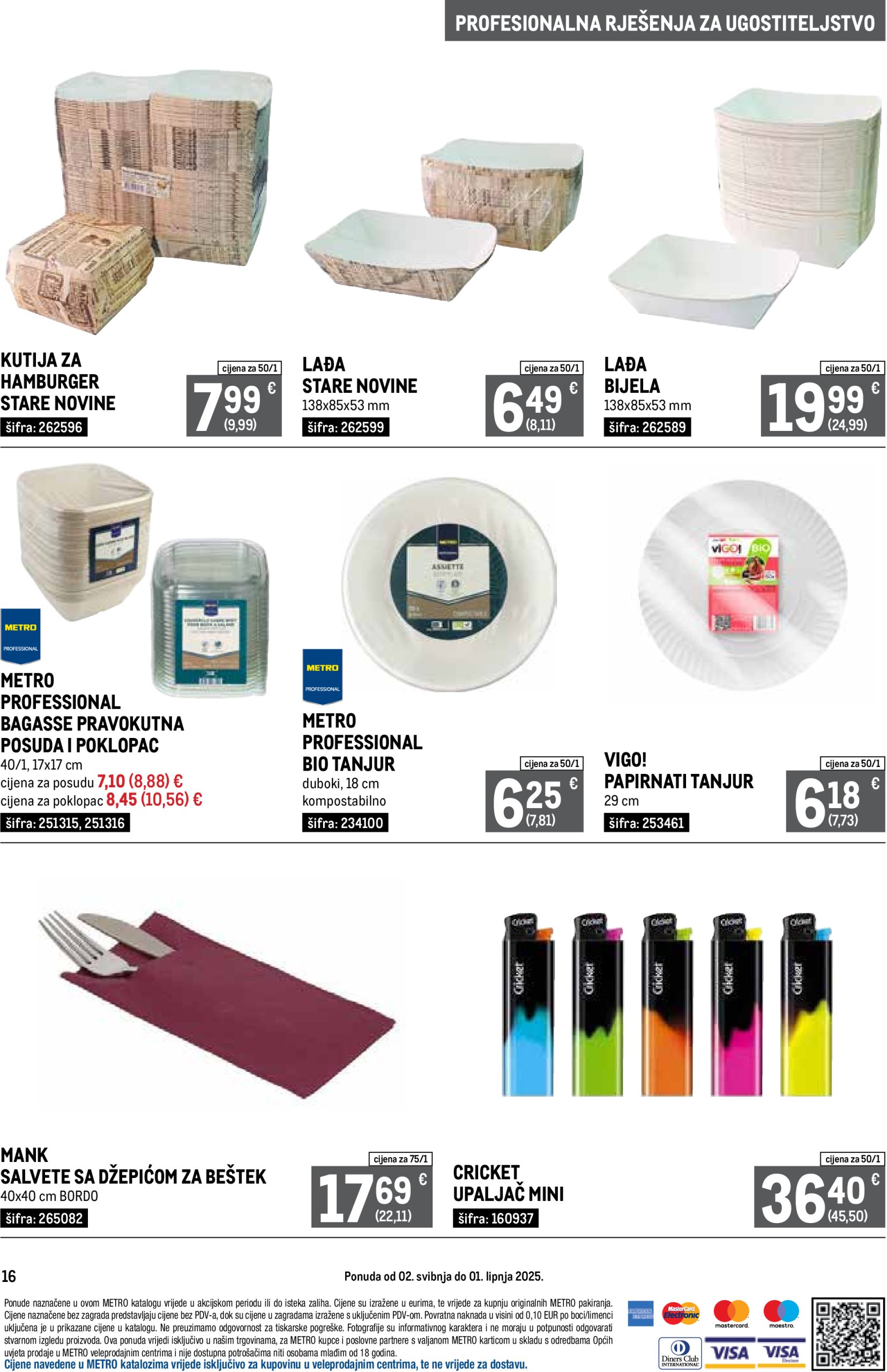 metro - Metro - Profesionalna rješenja za ugostiteljstvo katalog vrijedi od 02.05. do 01.06. - page: 16
