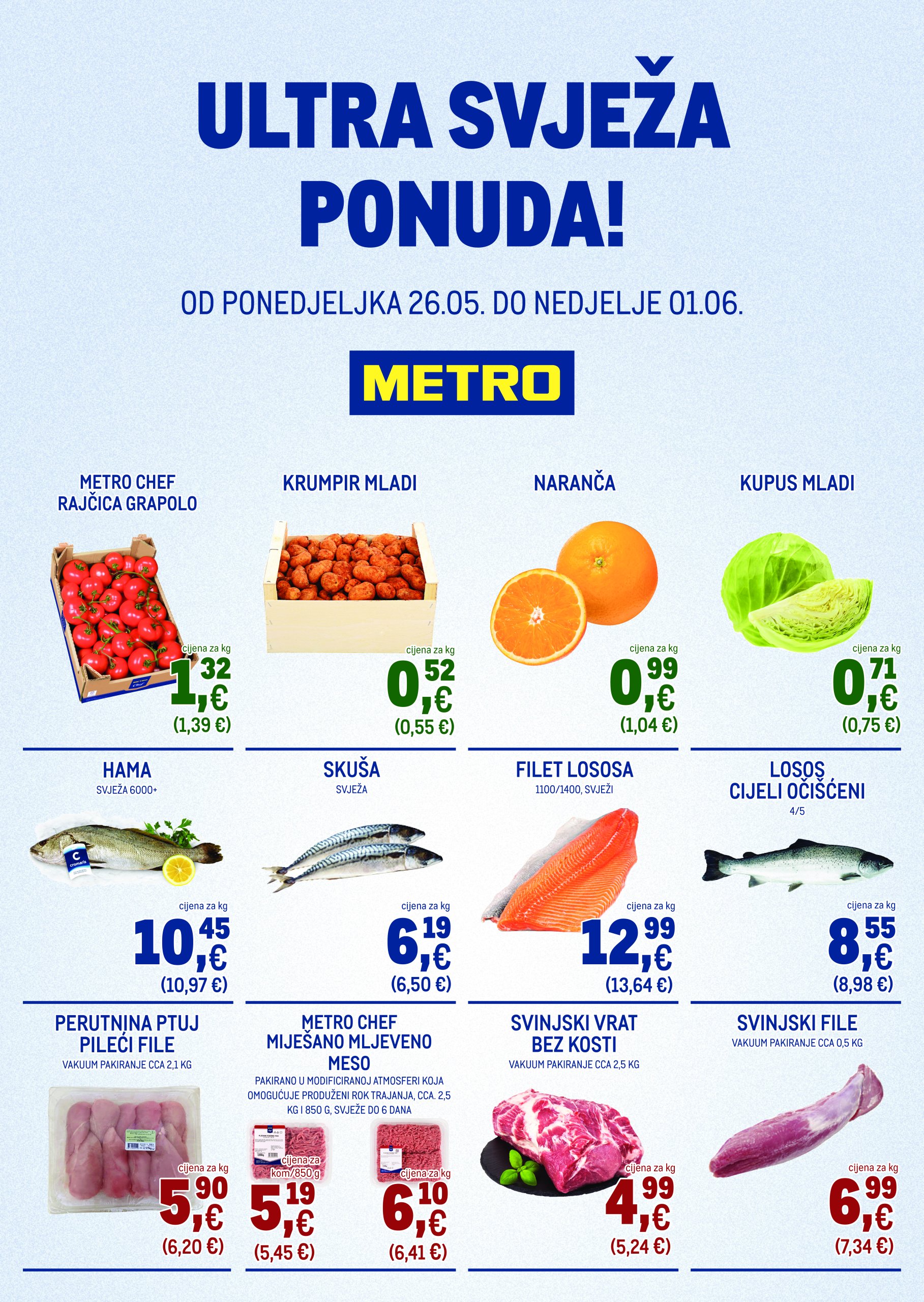 metro - Prelistajte ovaj Metro - Ultra svježa ponuda katalog, vrijedi od 26.05. do 01.06. - page: 1