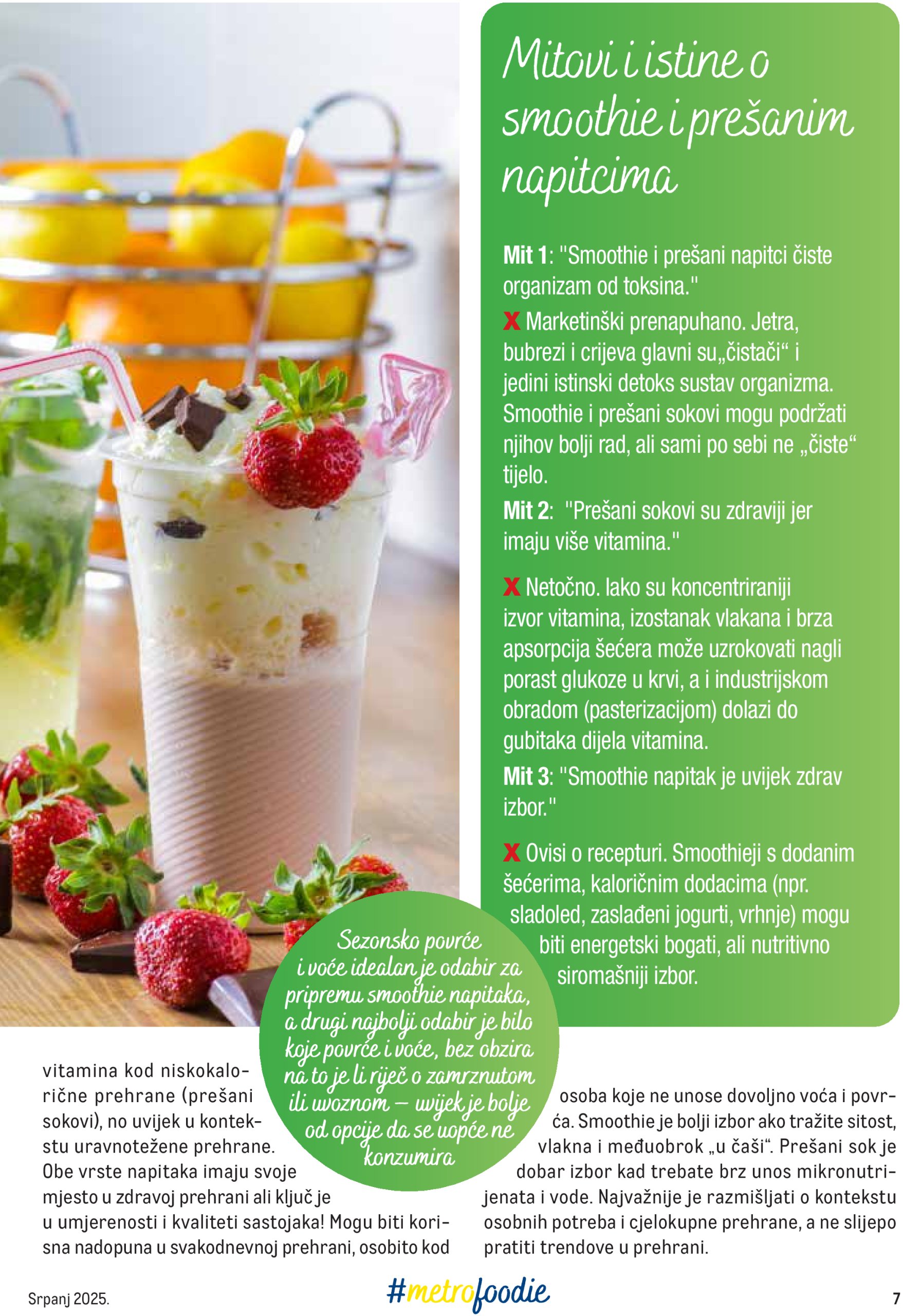 metro - Prelistajte katalog Metro - Smoothie VS Juice, vrijedi od 01.07. do 31.07. - page: 7
