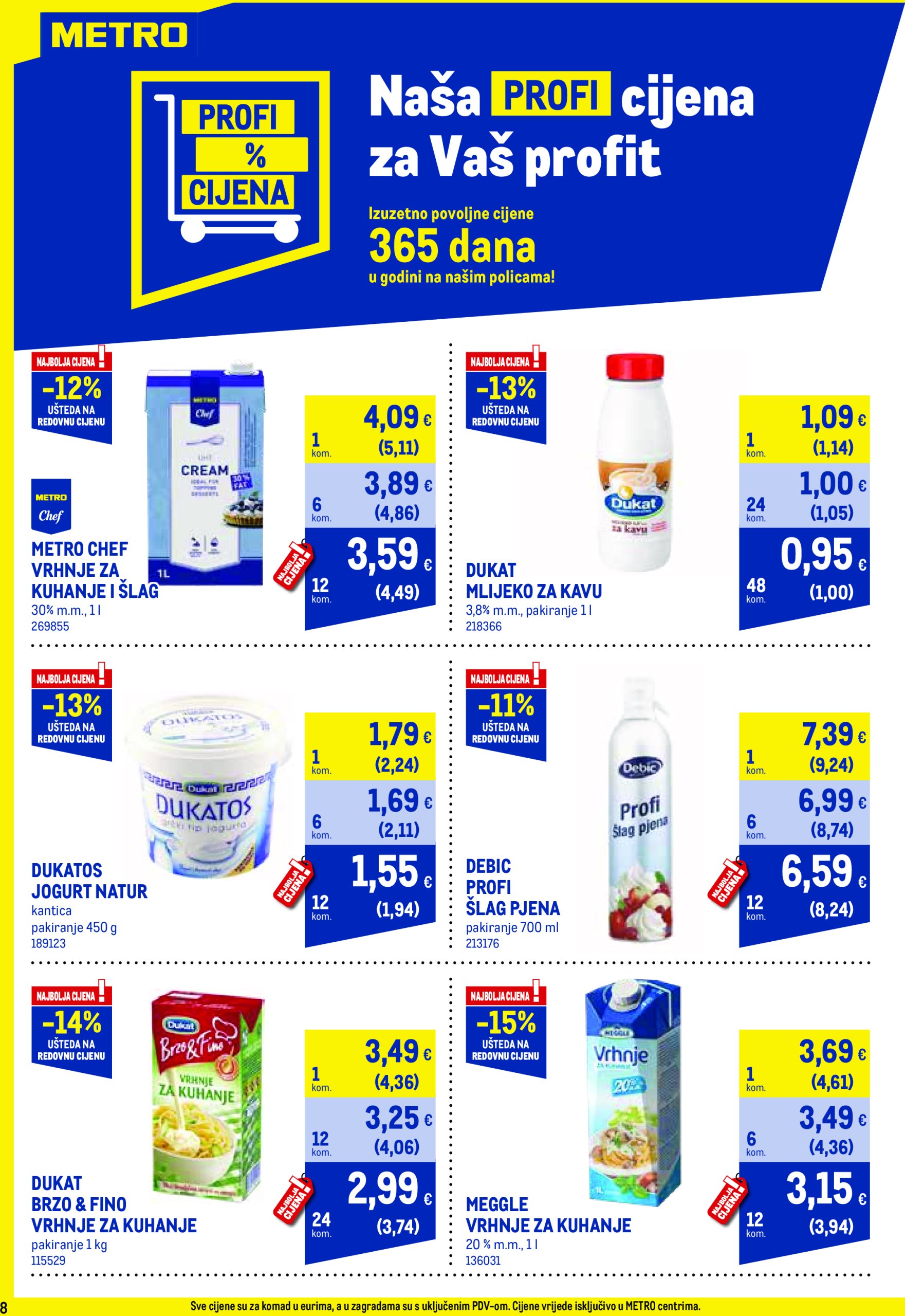 metro - Prelistajte katalog Metro - Profi cijena, vrijedi od 01.07. do 31.07. - page: 8