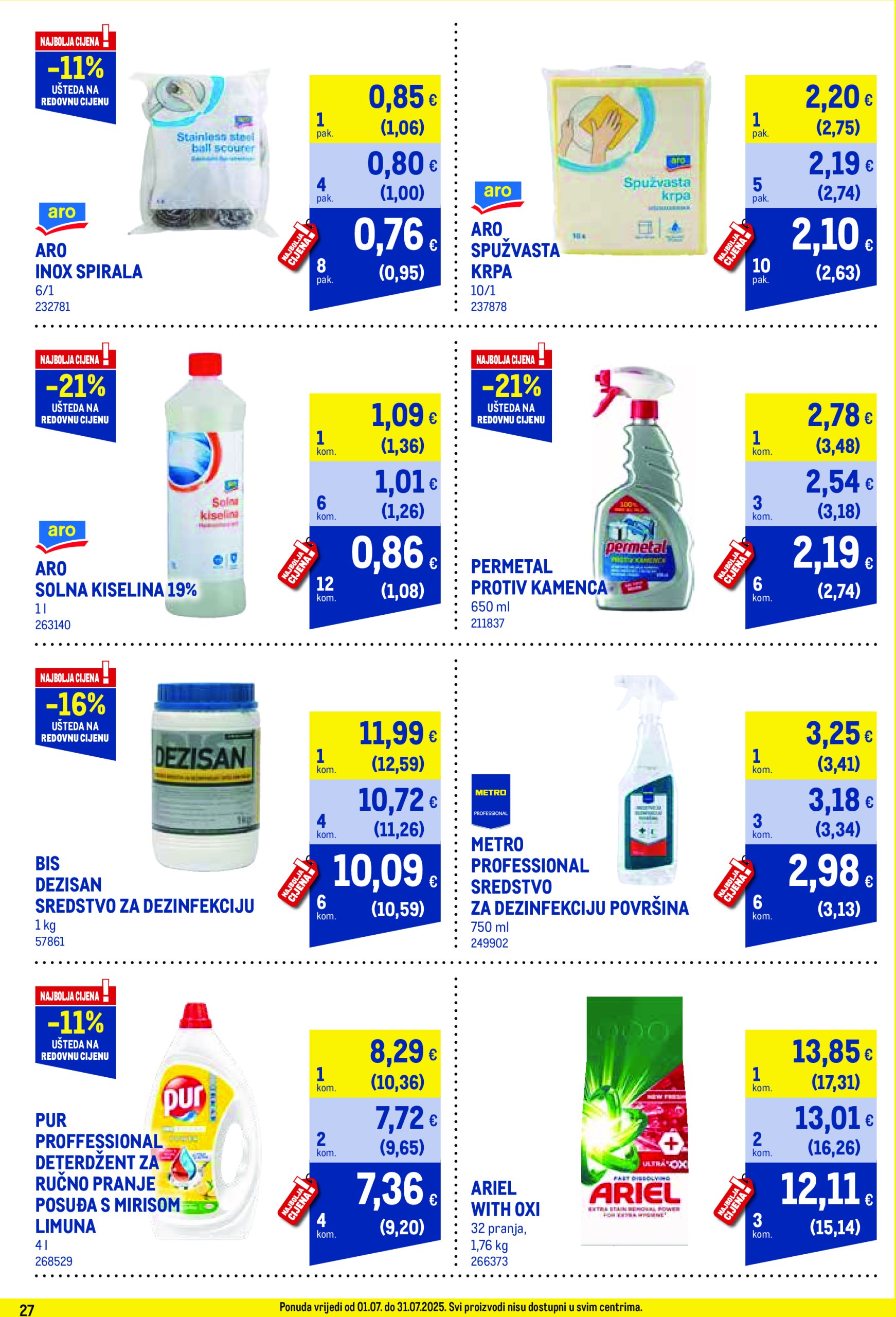 metro - Prelistajte katalog Metro - Profi cijena, vrijedi od 01.07. do 31.07. - page: 27