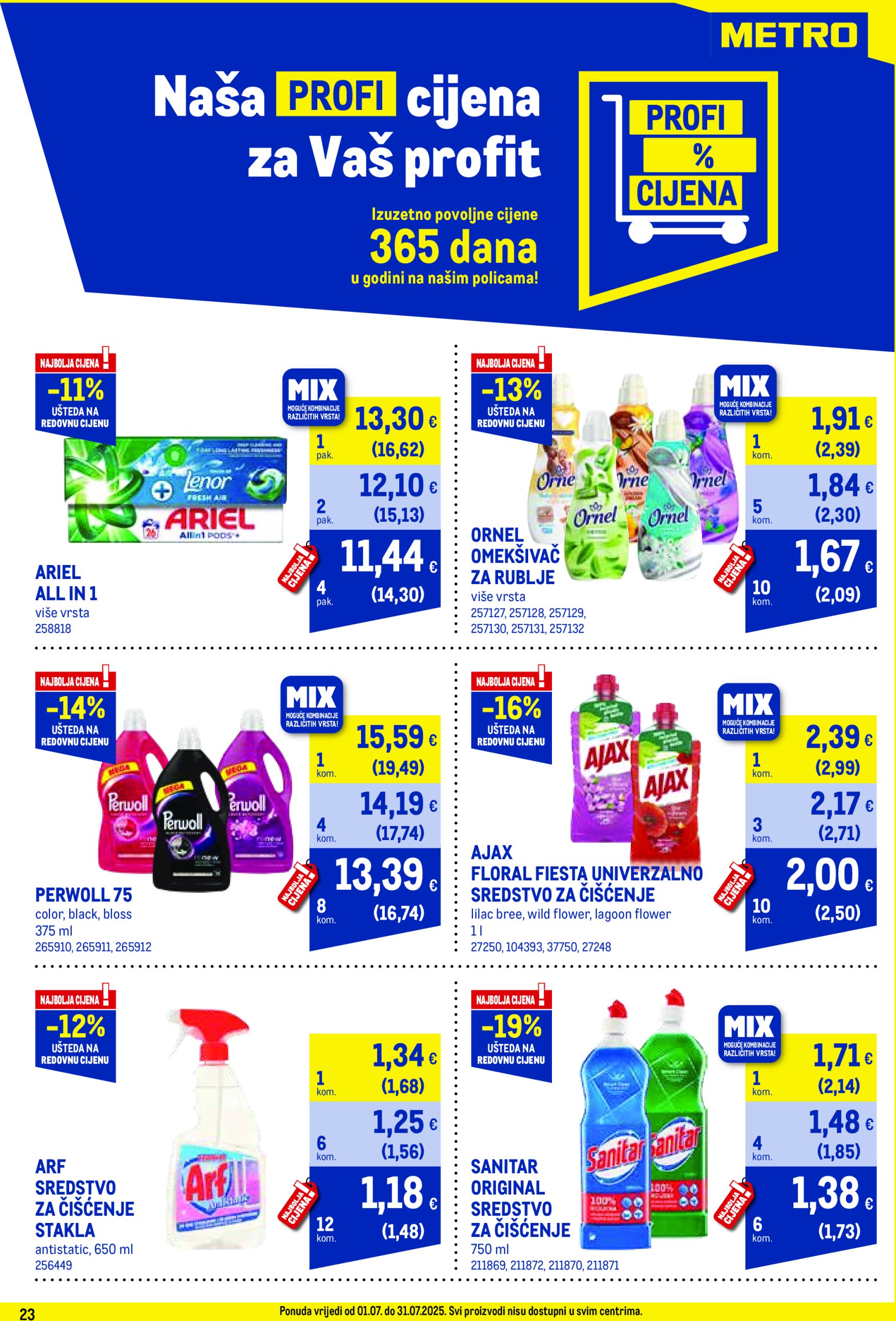 metro - Prelistajte katalog Metro - Profi cijena, vrijedi od 01.07. do 31.07. - page: 23