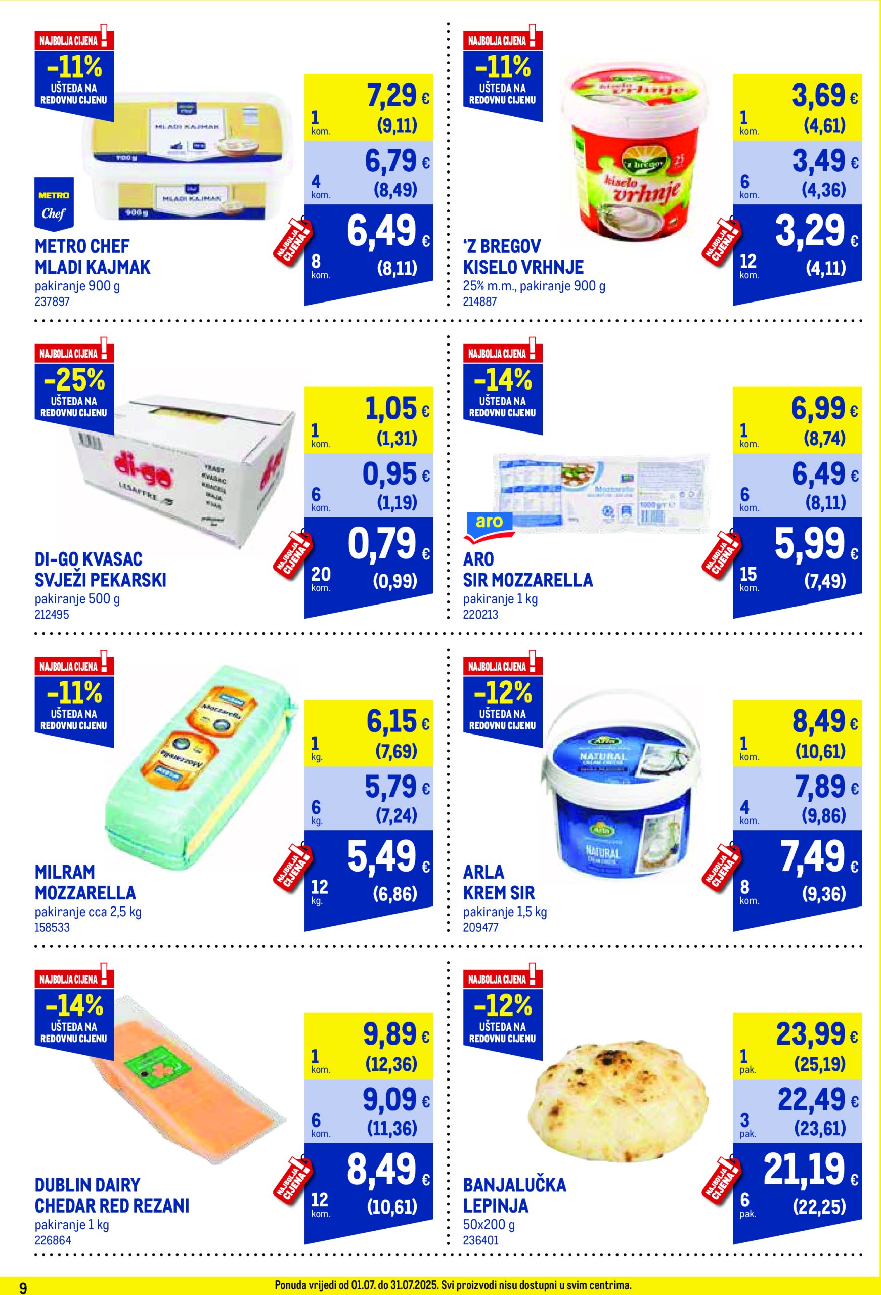 metro - Prelistajte katalog Metro - Profi cijena, vrijedi od 01.07. do 31.07. - page: 9