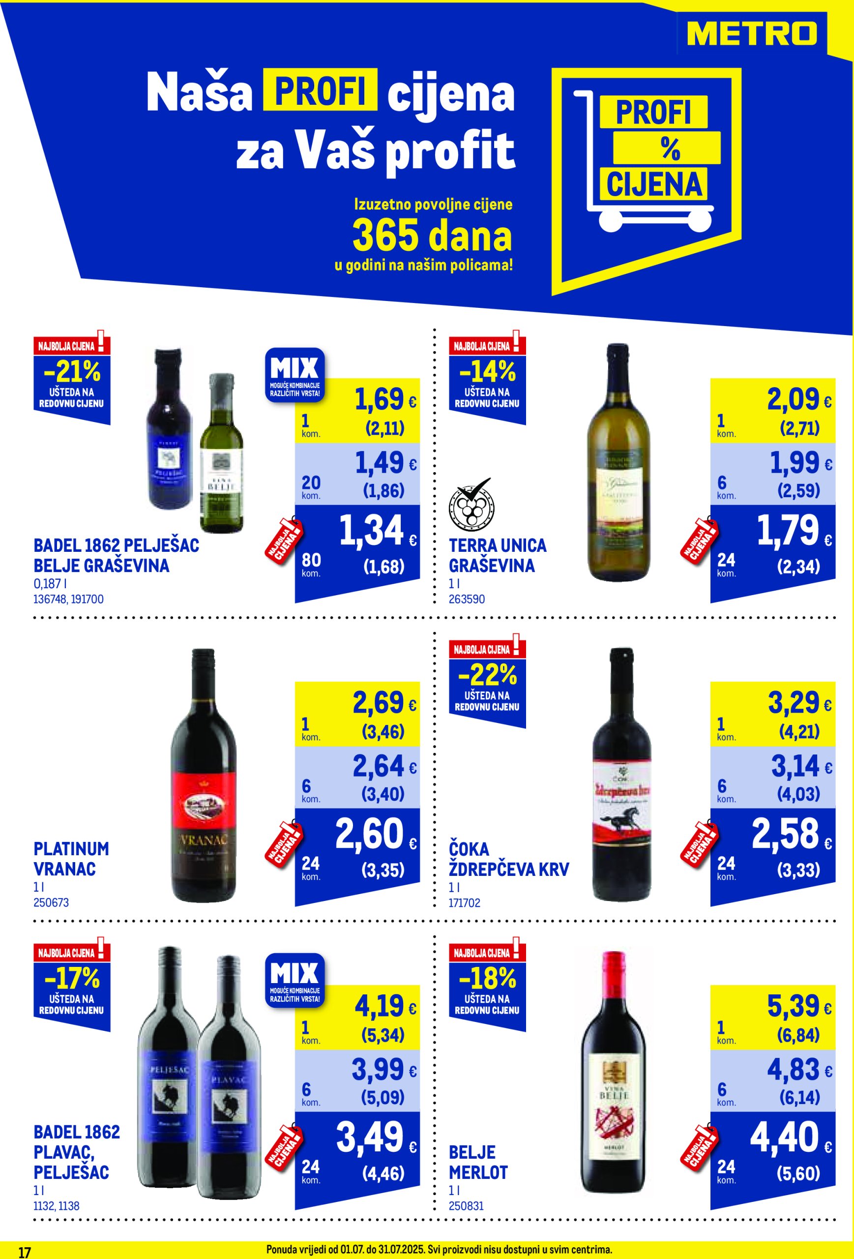 metro - Prelistajte katalog Metro - Profi cijena, vrijedi od 01.07. do 31.07. - page: 17
