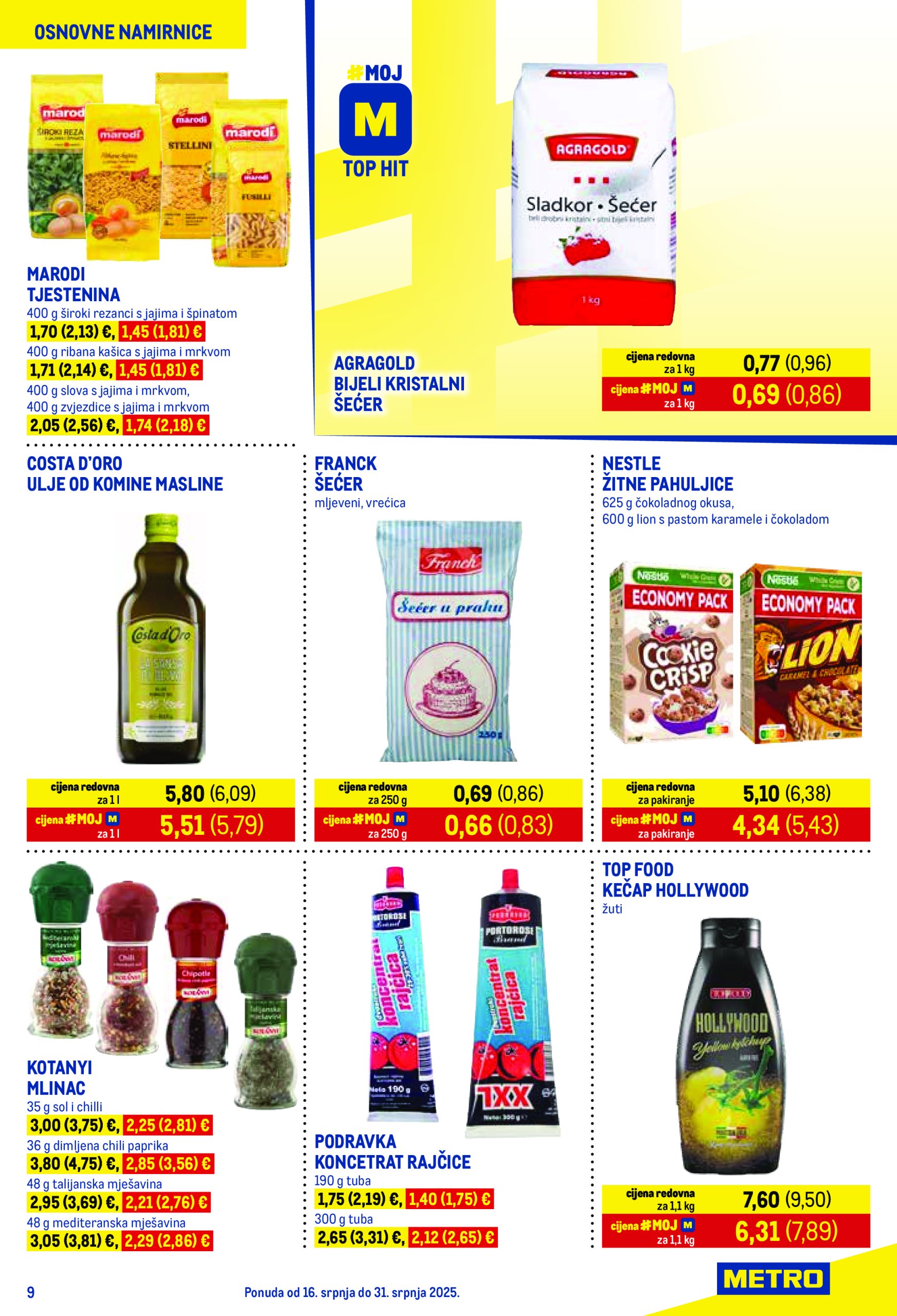 metro - Prelistajte katalog Metro - Prehrana i neprehrana, vrijedi od 16.07. do 31.07. - page: 9