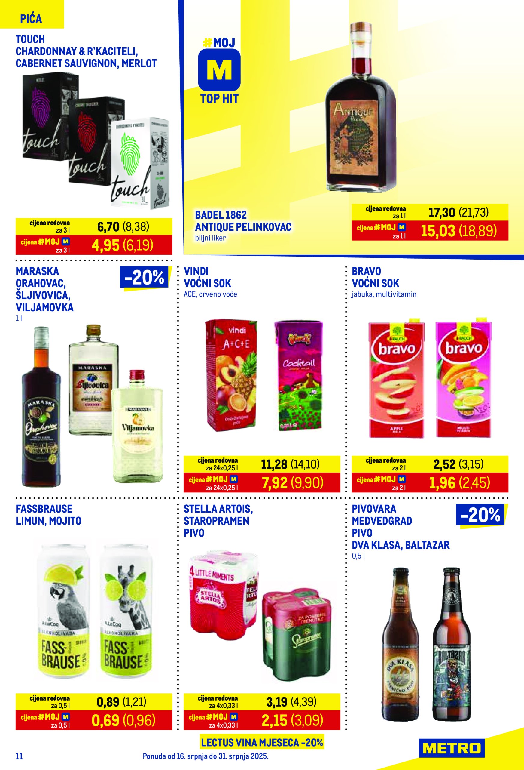 metro - Prelistajte katalog Metro - Prehrana i neprehrana, vrijedi od 16.07. do 31.07. - page: 11