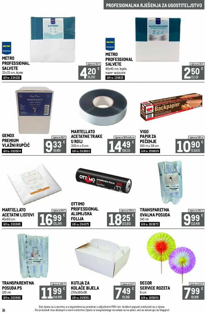 metro - Prelistajte katalog Metro - Profesionalna rješenja za ugostiteljstvo, vrijedi od 01.08. do 31.08. - page: 16
