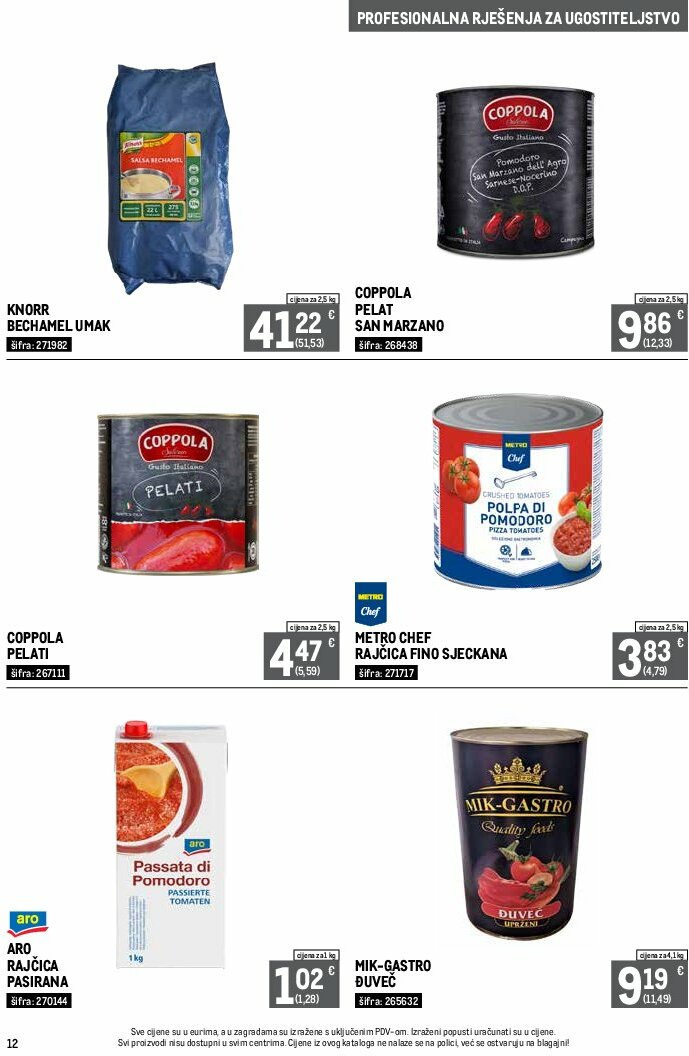 metro - Prelistajte katalog Metro - Profesionalna rješenja za ugostiteljstvo, vrijedi od 01.08. do 31.08. - page: 12