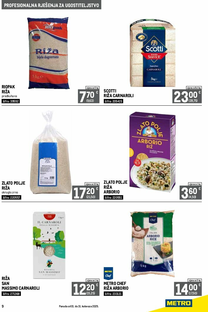 metro - Prelistajte katalog Metro - Profesionalna rješenja za ugostiteljstvo, vrijedi od 01.08. do 31.08. - page: 9