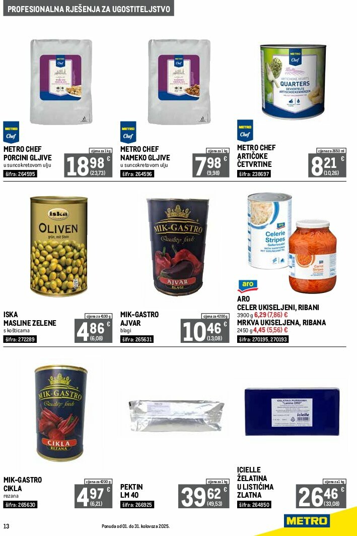 metro - Prelistajte katalog Metro - Profesionalna rješenja za ugostiteljstvo, vrijedi od 01.08. do 31.08. - page: 13