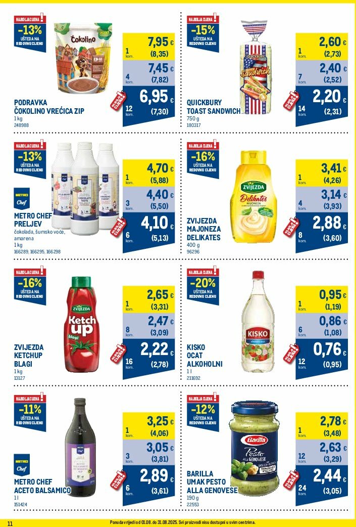 metro - Prelistajte katalog Metro - Profi cijena, vrijedi od 01.08. do 31.08. - page: 11