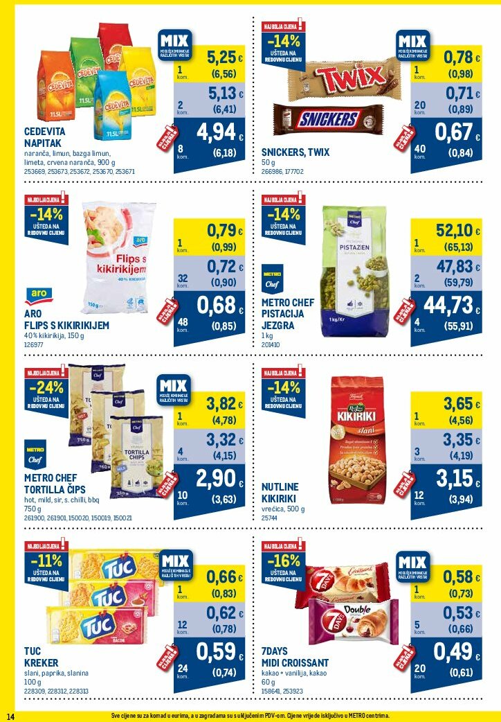 metro - Prelistajte katalog Metro - Profi cijena, vrijedi od 01.08. do 31.08. - page: 14