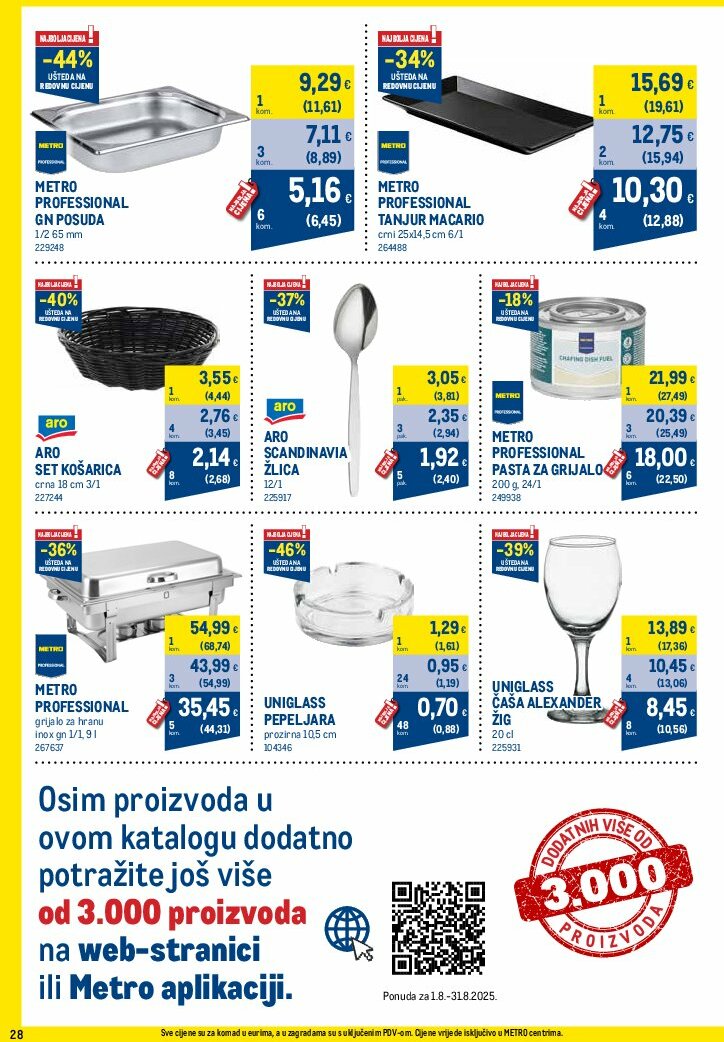 metro - Prelistajte katalog Metro - Profi cijena, vrijedi od 01.08. do 31.08. - page: 28
