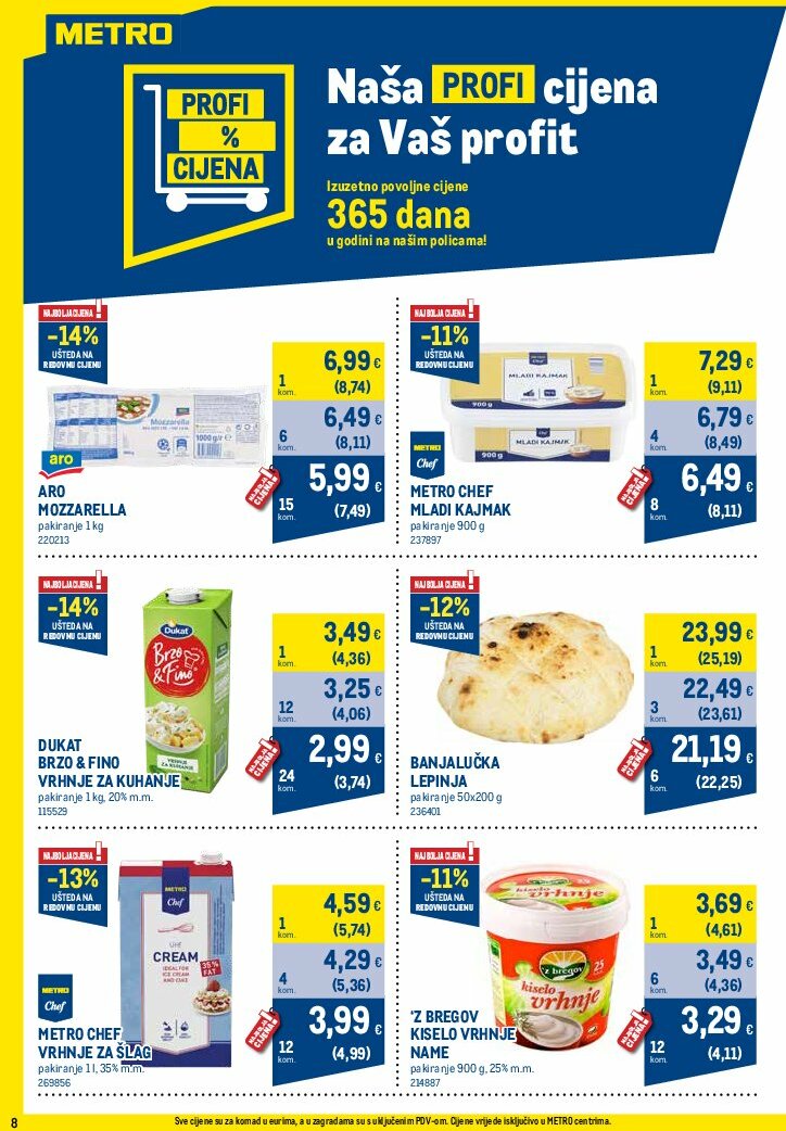 metro - Prelistajte katalog Metro - Profi cijena, vrijedi od 01.08. do 31.08. - page: 8