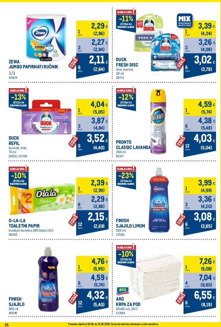 metro - Prelistajte katalog Metro - Profi cijena, vrijedi od 01.08. do 31.08. - page: 25