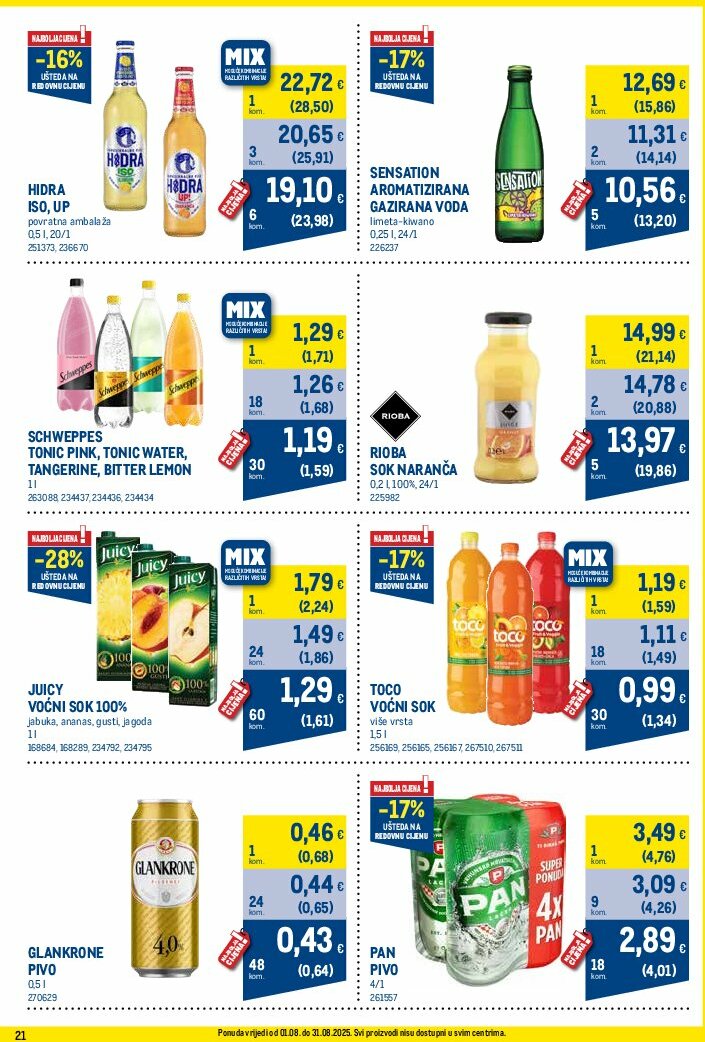 metro - Prelistajte katalog Metro - Profi cijena, vrijedi od 01.08. do 31.08. - page: 21