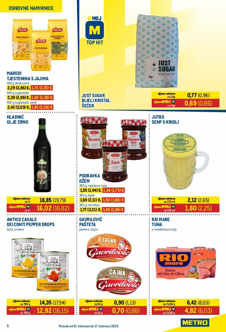 metro - Prelistajte katalog Metro - Prehrana, vrijedi od 01.08. do 17.08. - page: 5