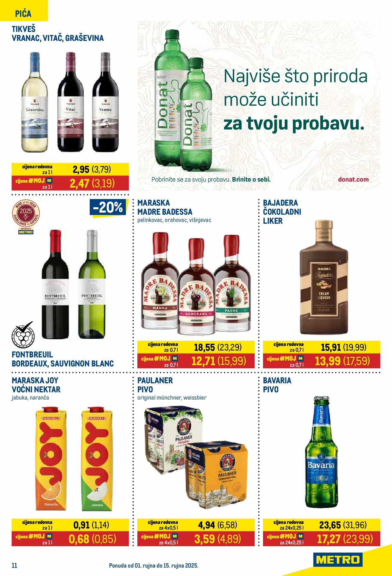 metro - Prelistajte katalog Metro - Prehrana i neprehrana, vrijedi od 01.09. do 15.09. - page: 11