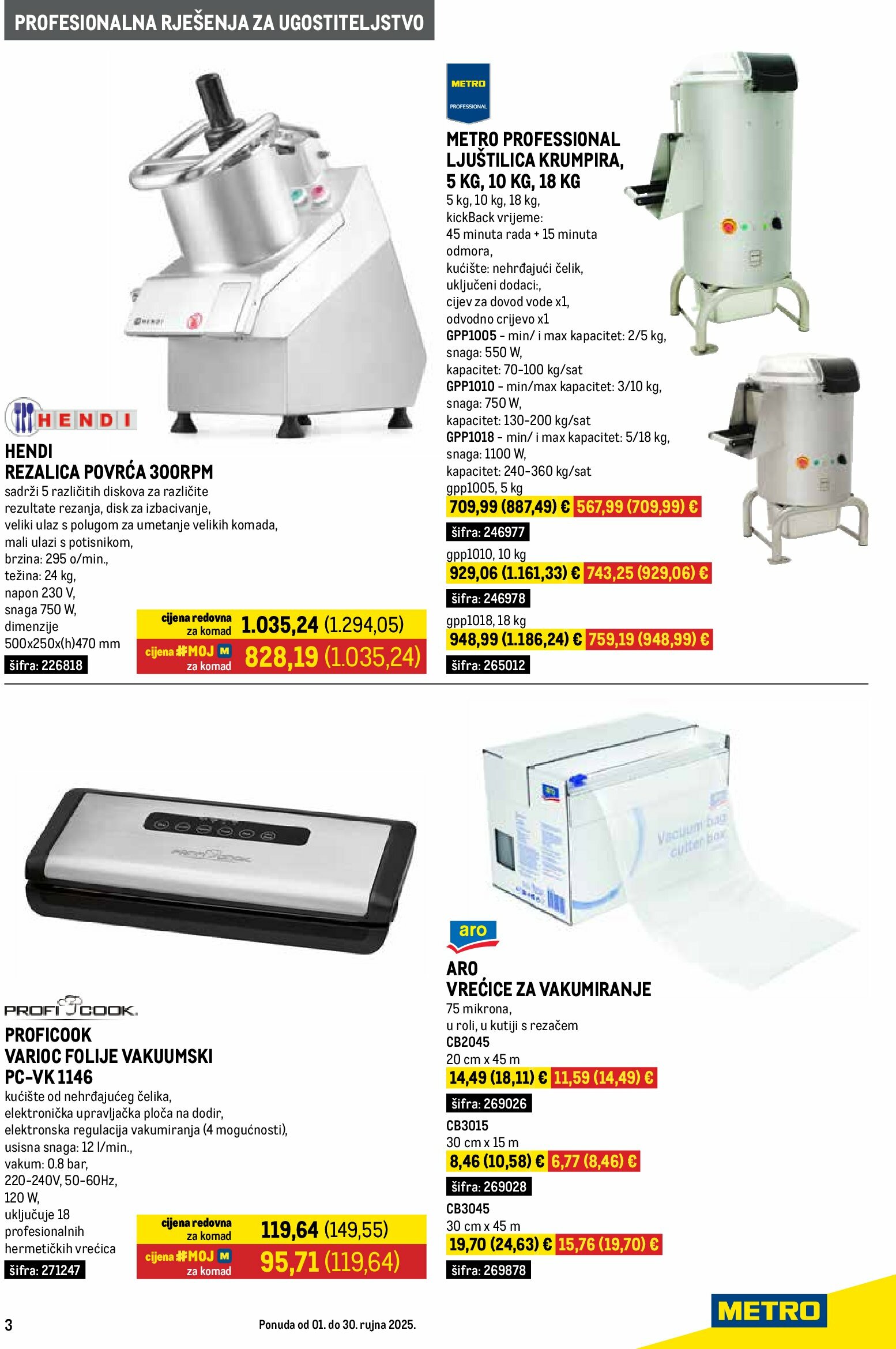metro - Prelistajte katalog Metro - Gastro, vrijedi od 01.09. do 30.09. - page: 3