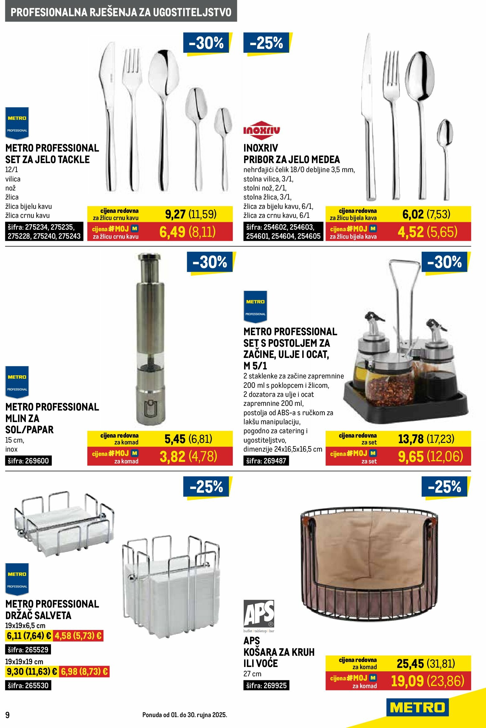 metro - Prelistajte katalog Metro - Gastro, vrijedi od 01.09. do 30.09. - page: 9