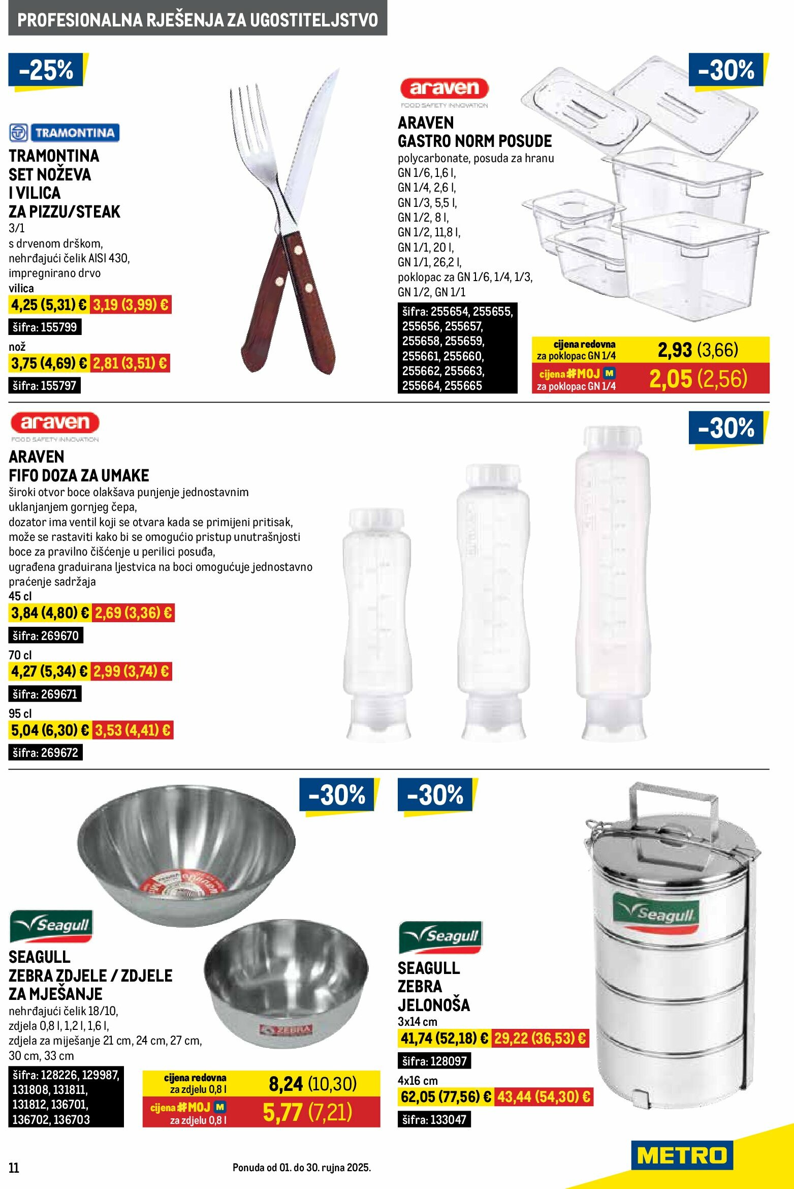 metro - Prelistajte katalog Metro - Gastro, vrijedi od 01.09. do 30.09. - page: 11