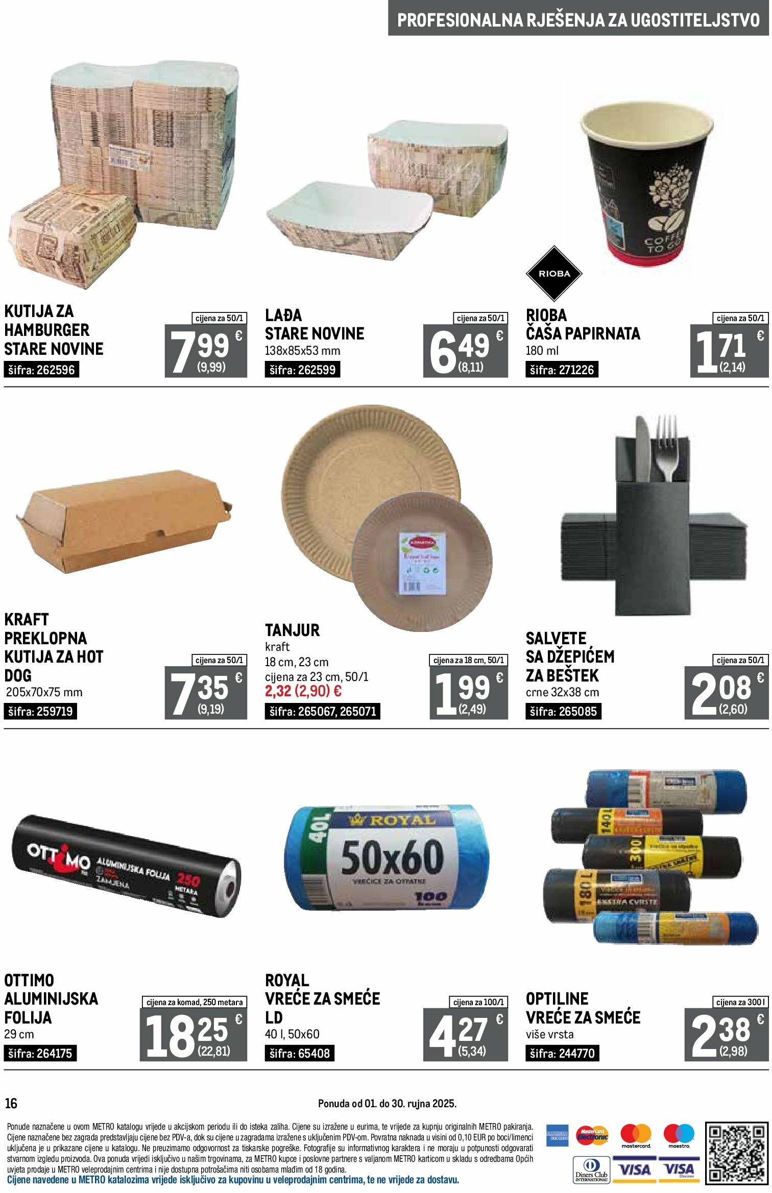 metro - Prelistajte katalog Metro - Profesionalna rješenja za ugostiteljstvo, vrijedi od 01.09. do 30.09. - page: 16