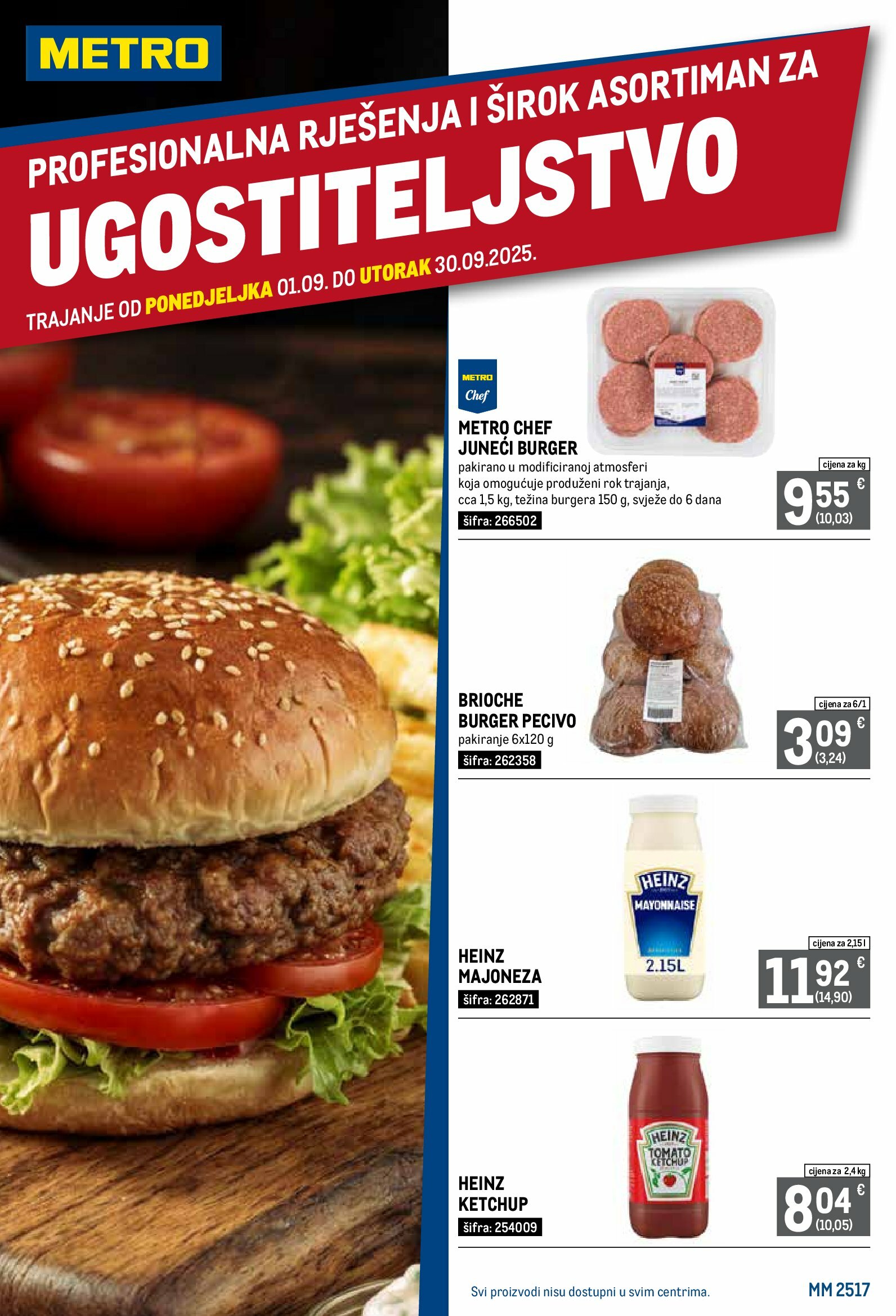 metro - Prelistajte katalog Metro - Profesionalna rješenja za ugostiteljstvo, vrijedi od 01.09. do 30.09.