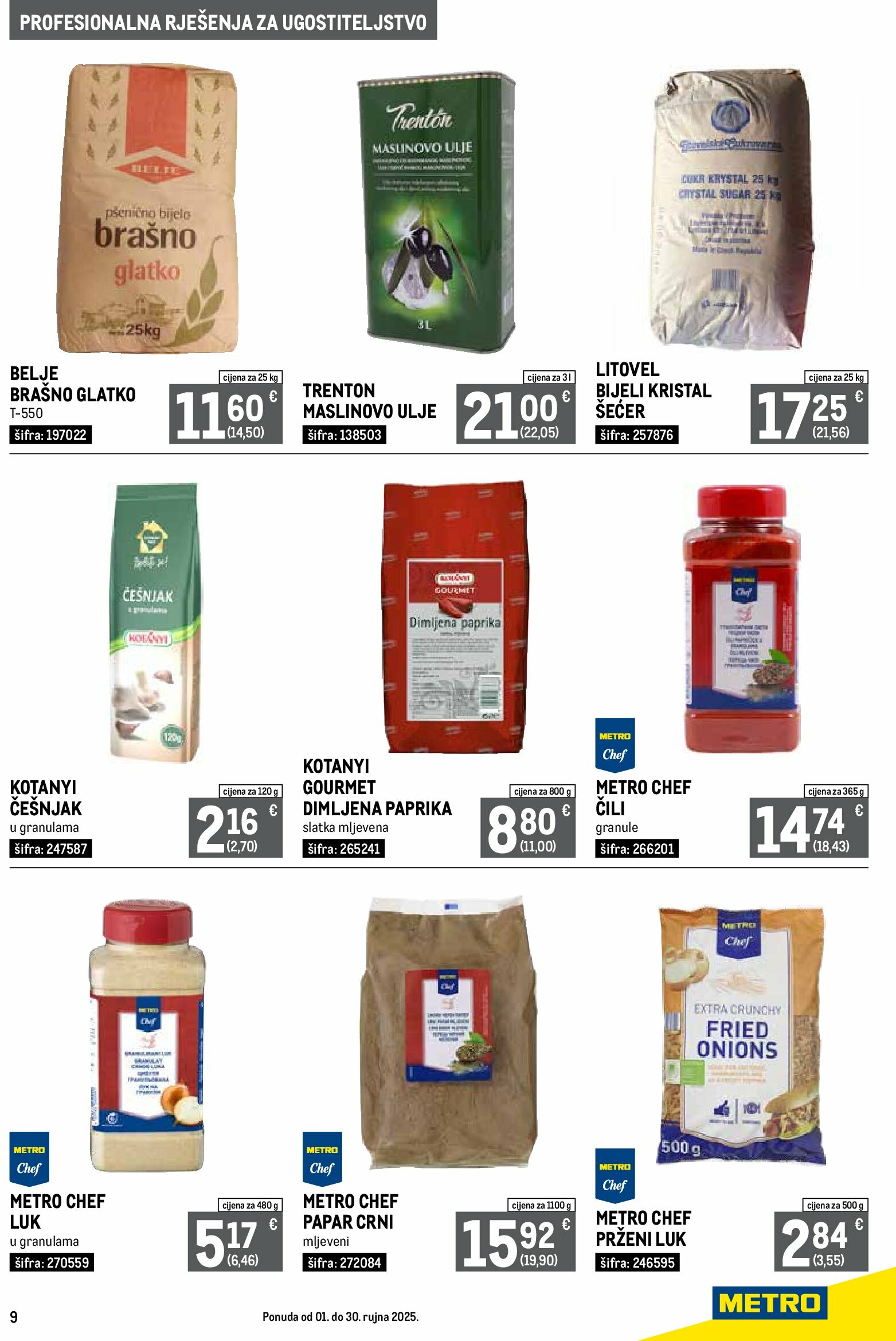 metro - Prelistajte katalog Metro - Profesionalna rješenja za ugostiteljstvo, vrijedi od 01.09. do 30.09. - page: 9