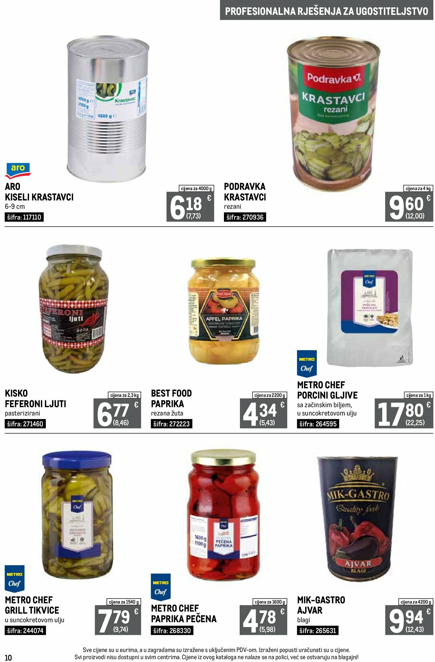 metro - Prelistajte katalog Metro - Profesionalna rješenja za ugostiteljstvo, vrijedi od 01.09. do 30.09. - page: 10