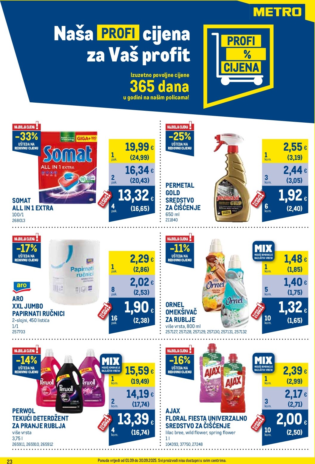 metro - Prelistajte katalog Metro - Profi cijena, vrijedi od 01.09. do 30.09. - page: 23