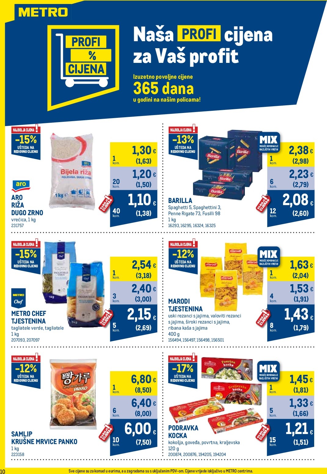 metro - Prelistajte katalog Metro - Profi cijena, vrijedi od 01.09. do 30.09. - page: 10