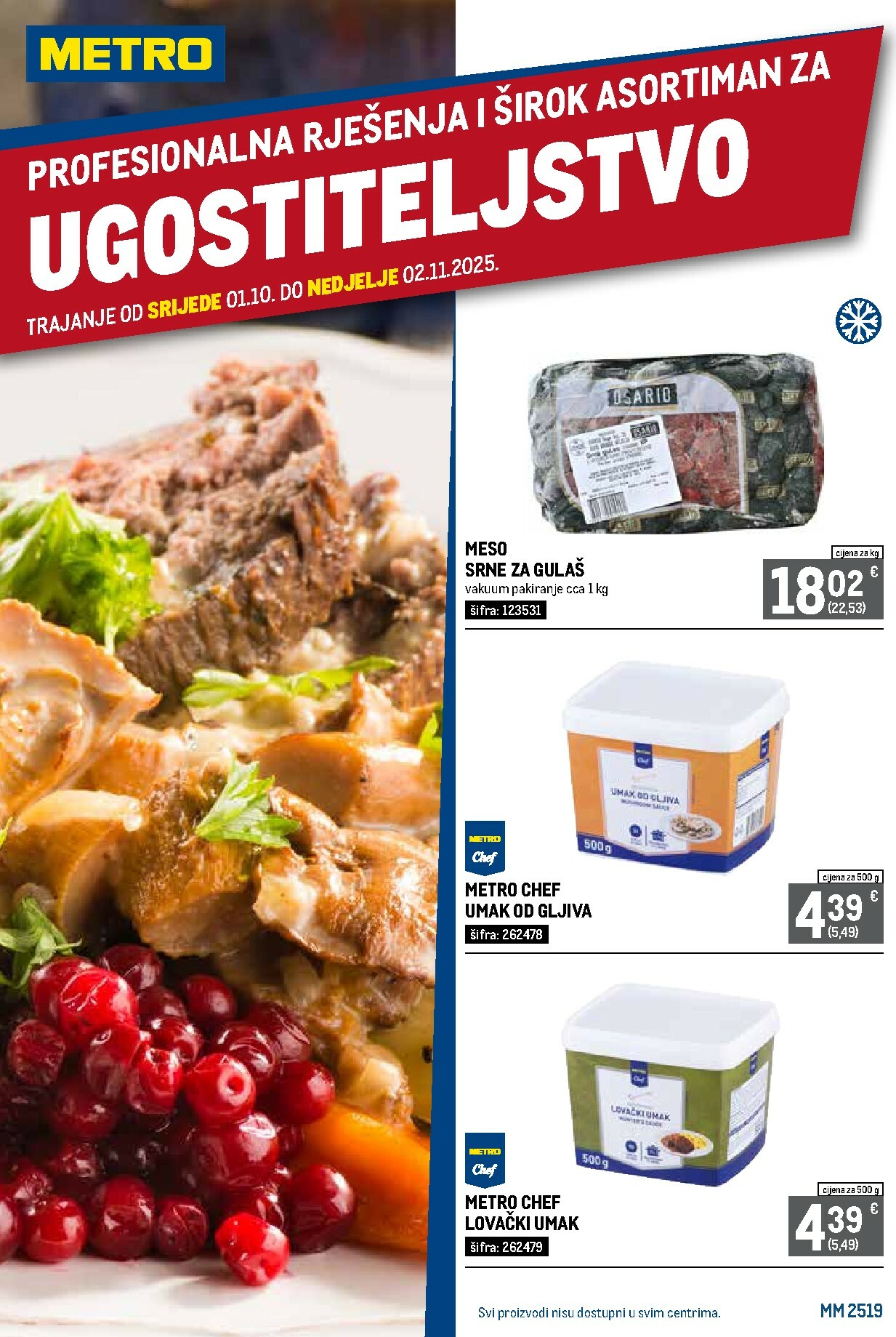 metro - Prelistajte katalog Metro - Profesionalna rješenja za ugostiteljstvo, vrijedi od 01.10. do 02.11.